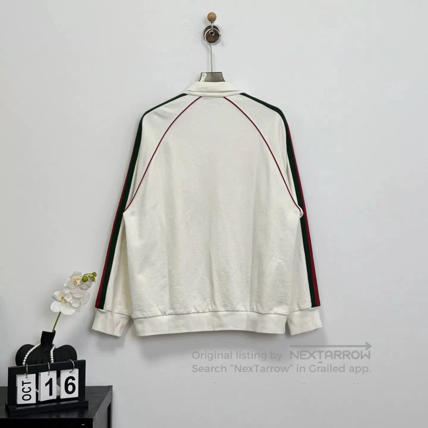 Gucci Gucci Red Green Stripe Logo Zip Jacket. Size US L / EU 52-54 / 3 - 2 Thumbnail