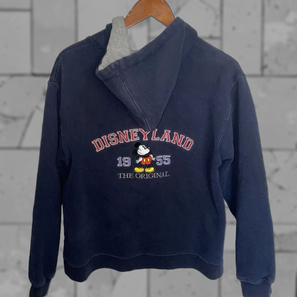 Disney VINTAGE Disney Jacket Unisex Size S Hooded Cotton Blue Disneyland Logo Overcoat Mens Womens (Adult) Size US S / EU 44-46 / 1 - 1 Thumbnail