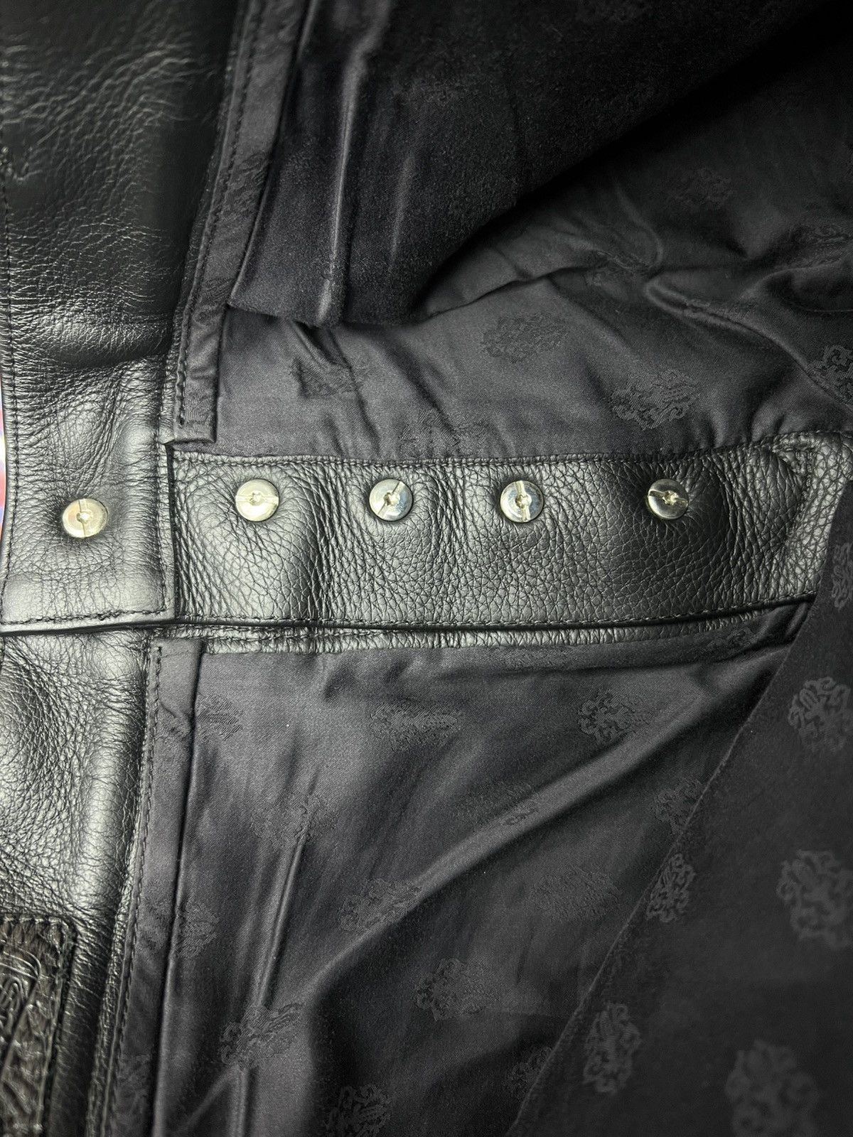 Chrome Hearts Chrome Hearts Cross 20 Patch Leather Pants Size US 30 / EU 46 - 19 Thumbnail