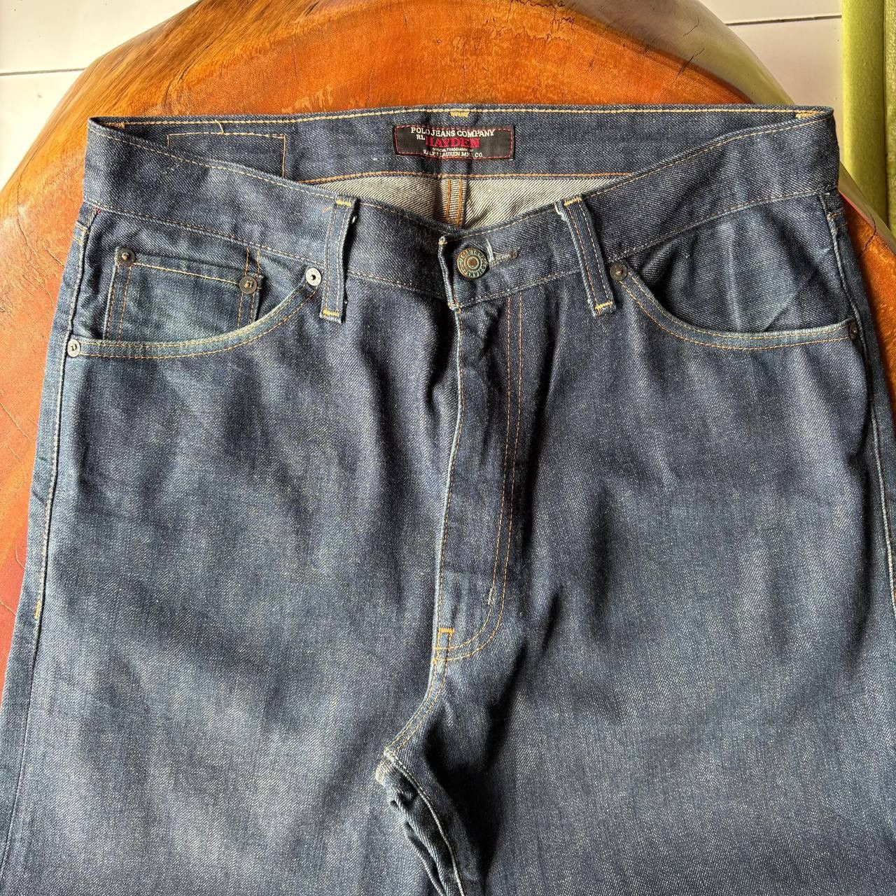 Polo Ralph Lauren Polo Ralph Lauren Company Hayden Cuff Indigo Jeans Pants Size US 33 - 3 Thumbnail