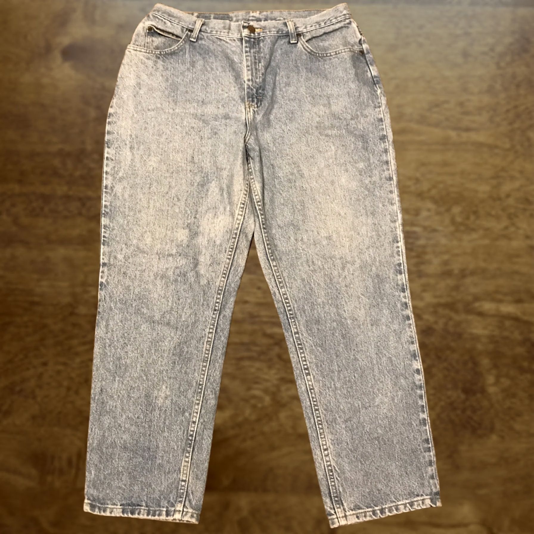 Denime VINTAGE Denim Riders Jeans Womens 16P Cotton Blue Jeans A36 High Rise 90s Mom Style Petite Womens Size 38" / US 16 / IT 52 - 1 Thumbnail