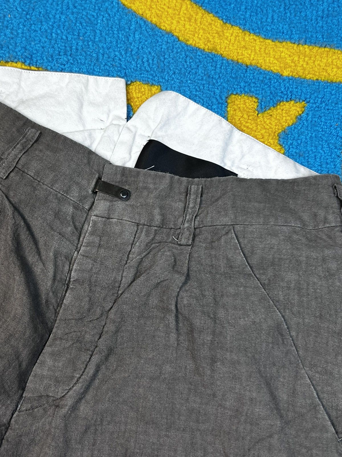 Japanese Brand × The Viridi-anne The Viridi-Anne Linen Cropped Gray Pants Size US 32 / EU 48 - 8 Thumbnail