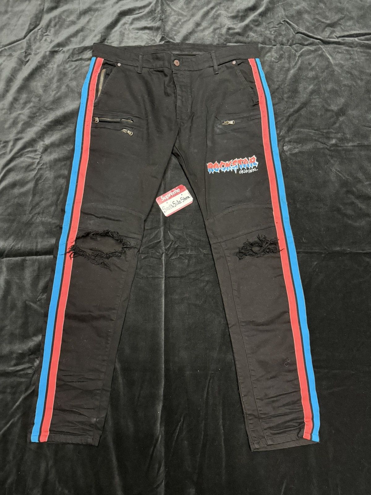 Other Rockstar Original Striped Jeans Size US 36 / EU 52 - 2 Thumbnail