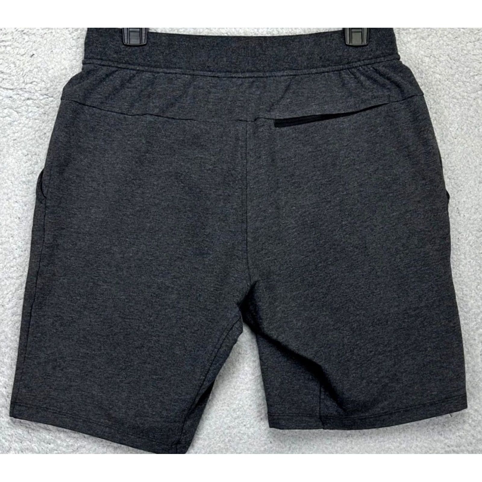 Lululemon Lululemon Mens Sweat Shorts Grey Drawstring Elastic Waist 28 Inseam 9.5 Cotton Polyester Spandex Activewear Shorts Mens Regular Fit Size US 31 - 2 Thumbnail