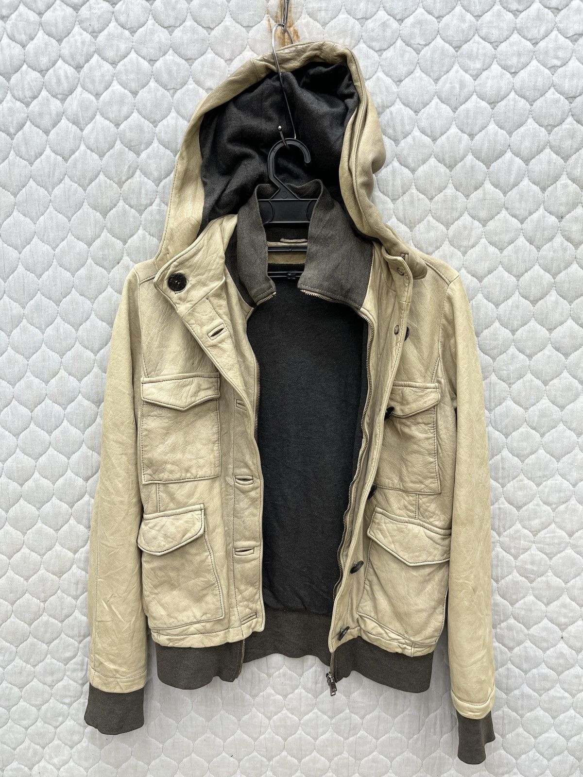 Giorgio Brato 🔥🔥🔥STEALS GIORGIO BRATO LEATHER JACKET DETACHABLE HOODIE Size XS / US 0-2 / IT 36-38 - 3 Thumbnail