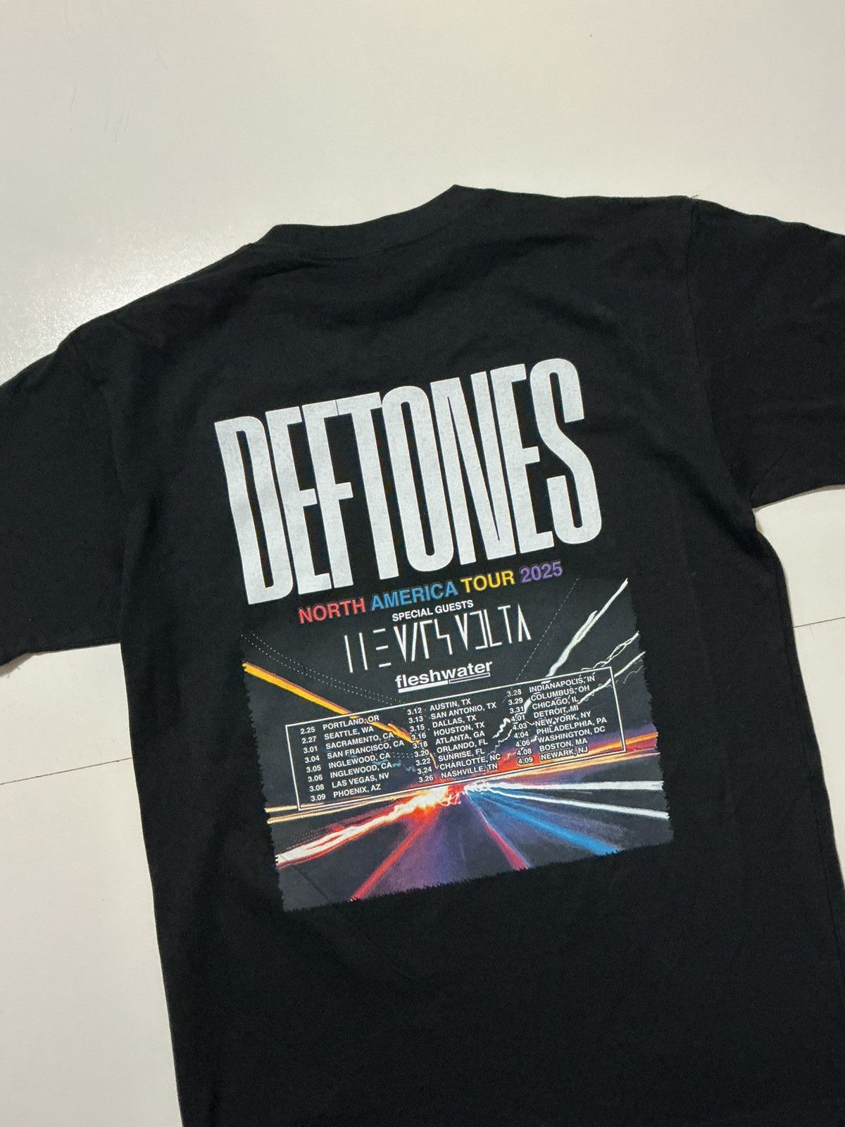 Band Tees Deftones North American Tour 2025 Concert Owl Skull T-Shirt Size US M / EU 48-50 / 2 - 4 Thumbnail