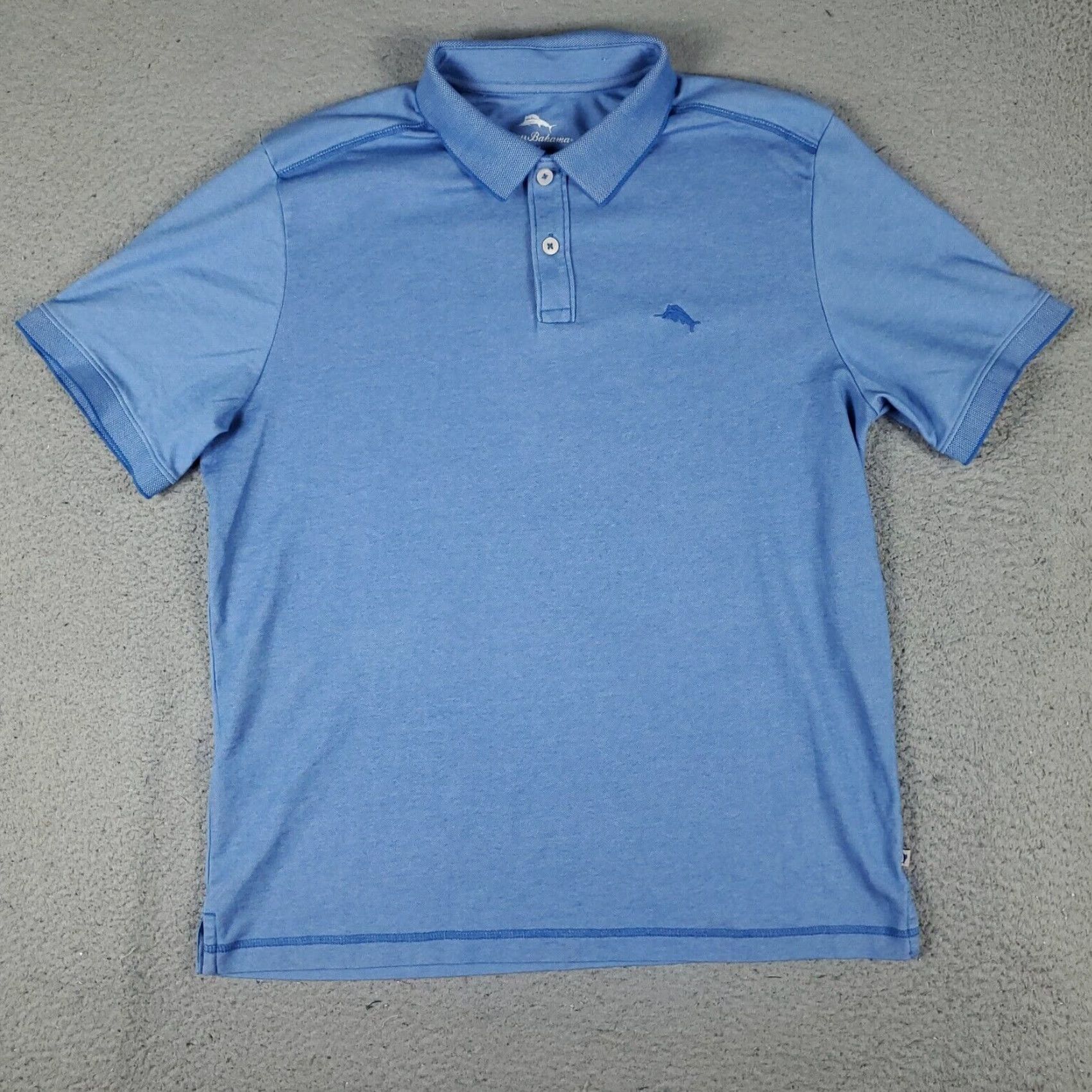 Tommy Bahama Tommy Bahama Polo Shirt Mens Medium Blue Casual Short Sleeve Woven Cotton Size US M / EU 48-50 / 2 - 3 Thumbnail