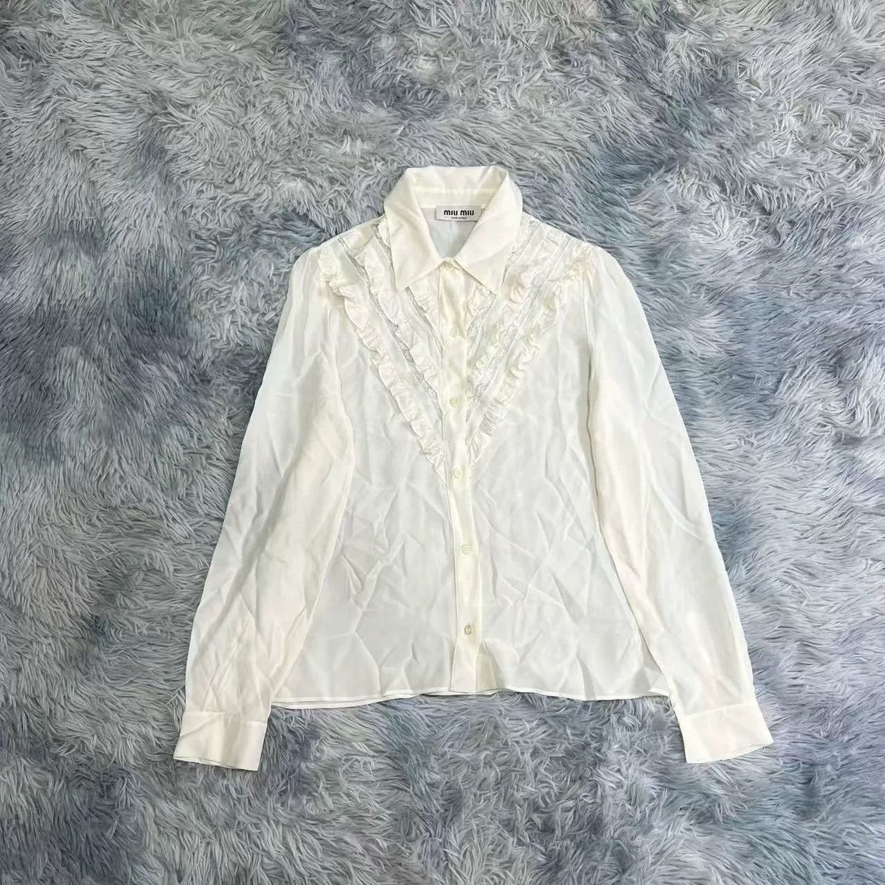 Miu Miu Miu Miu Women's Shirt Size 40 Size S / US 4 / IT 40 - 1 Thumbnail