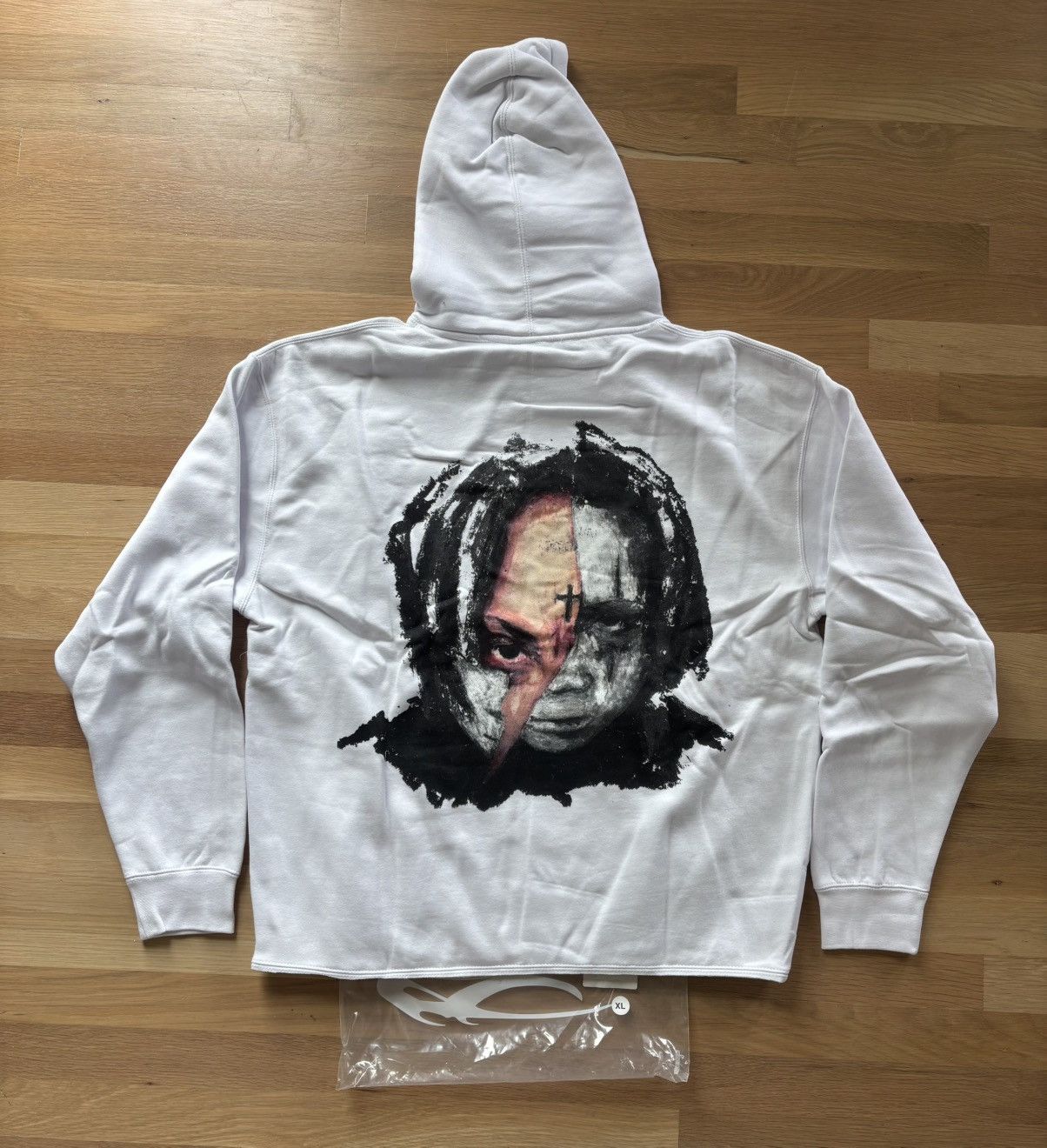 Revenge × Trippie Redd Revenge Trippie Redd Arch Logo Hoodie Size US XL / EU 56 / 4 - 4 Thumbnail