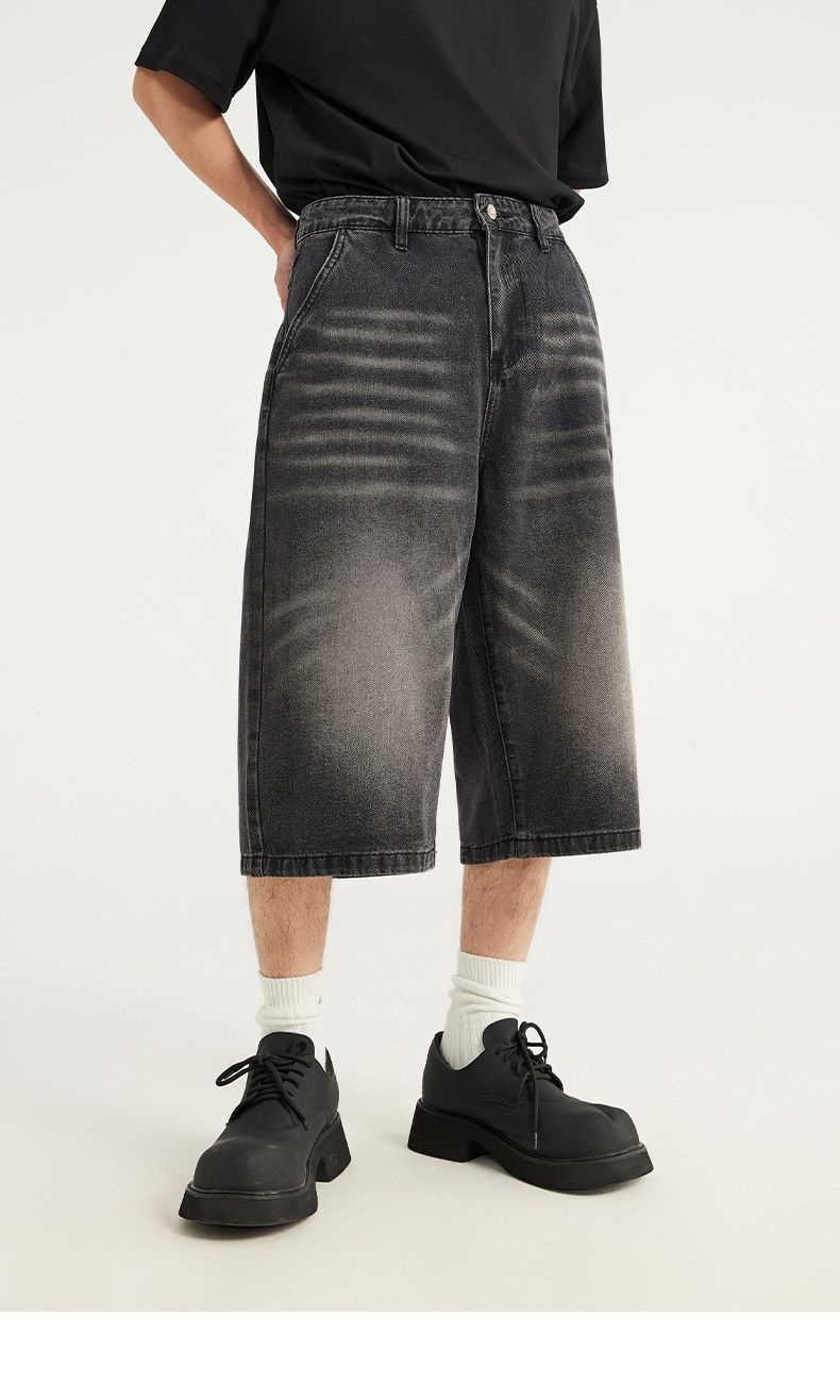 Japanese Brand Trendy Washed Jorts Jeans Size US 31 - 1 Thumbnail