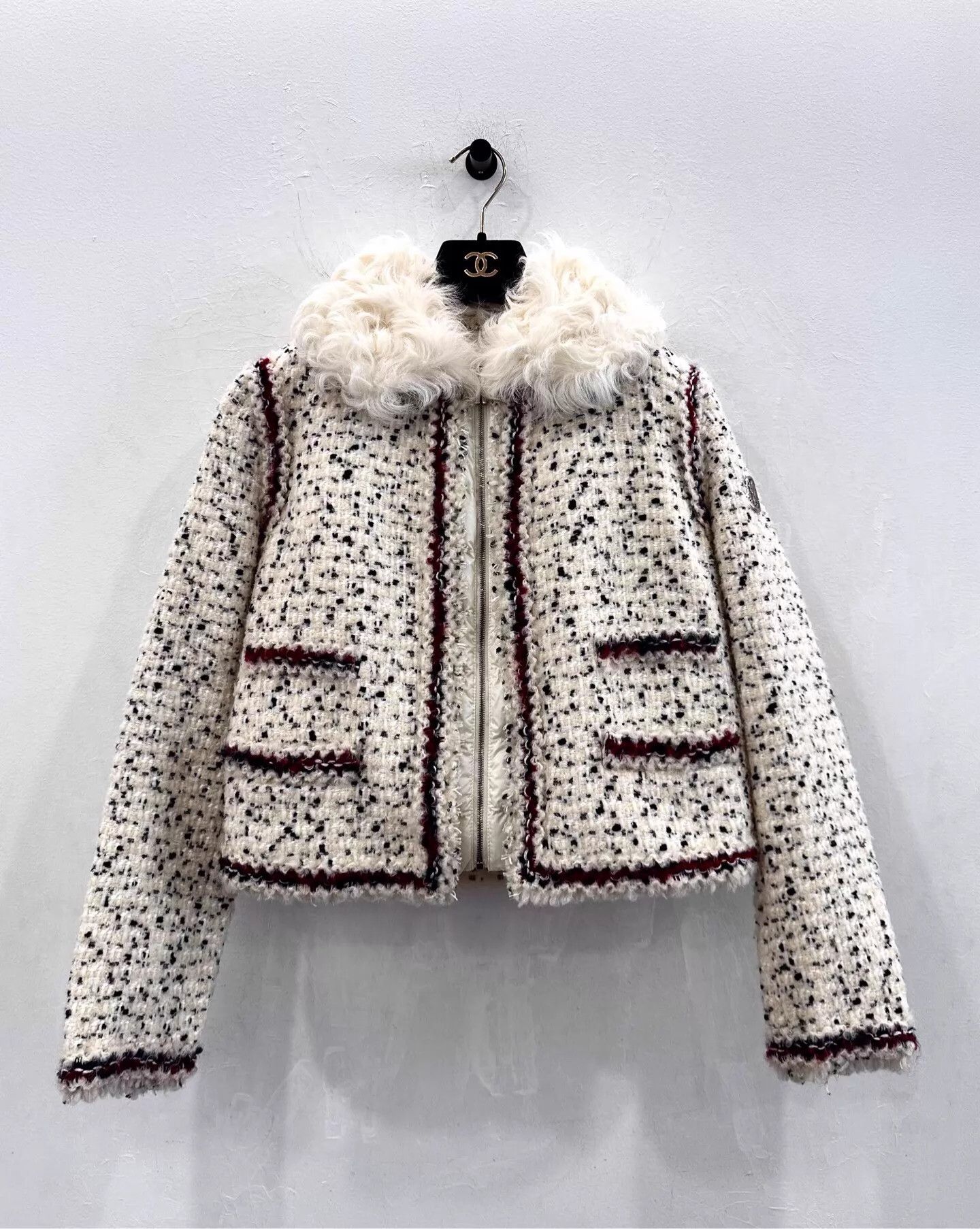 Moncler Moncler Nyenk Wmns Black & White Colorblock Wool Knit Jacket Size XS / US 0-2 / IT 36-38 - 1 Thumbnail