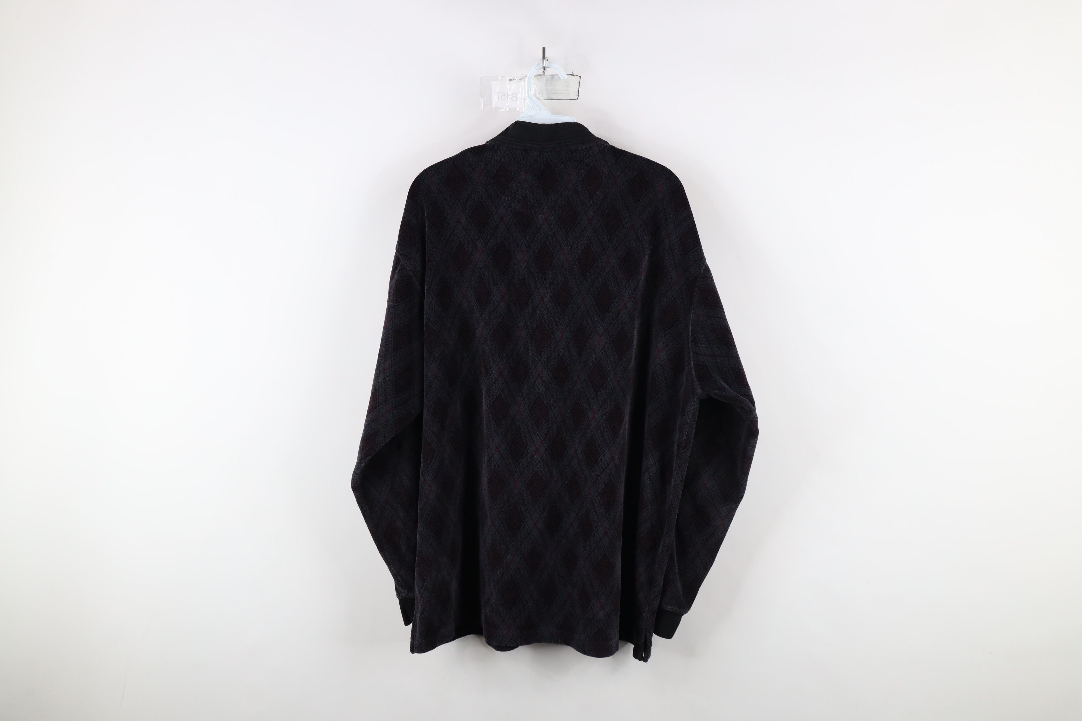 Vintage Vintage 90s Streetwear Argyle Long Sleeve Rugby Polo Shirt Size US L / EU 52-54 / 3 - 7 Thumbnail