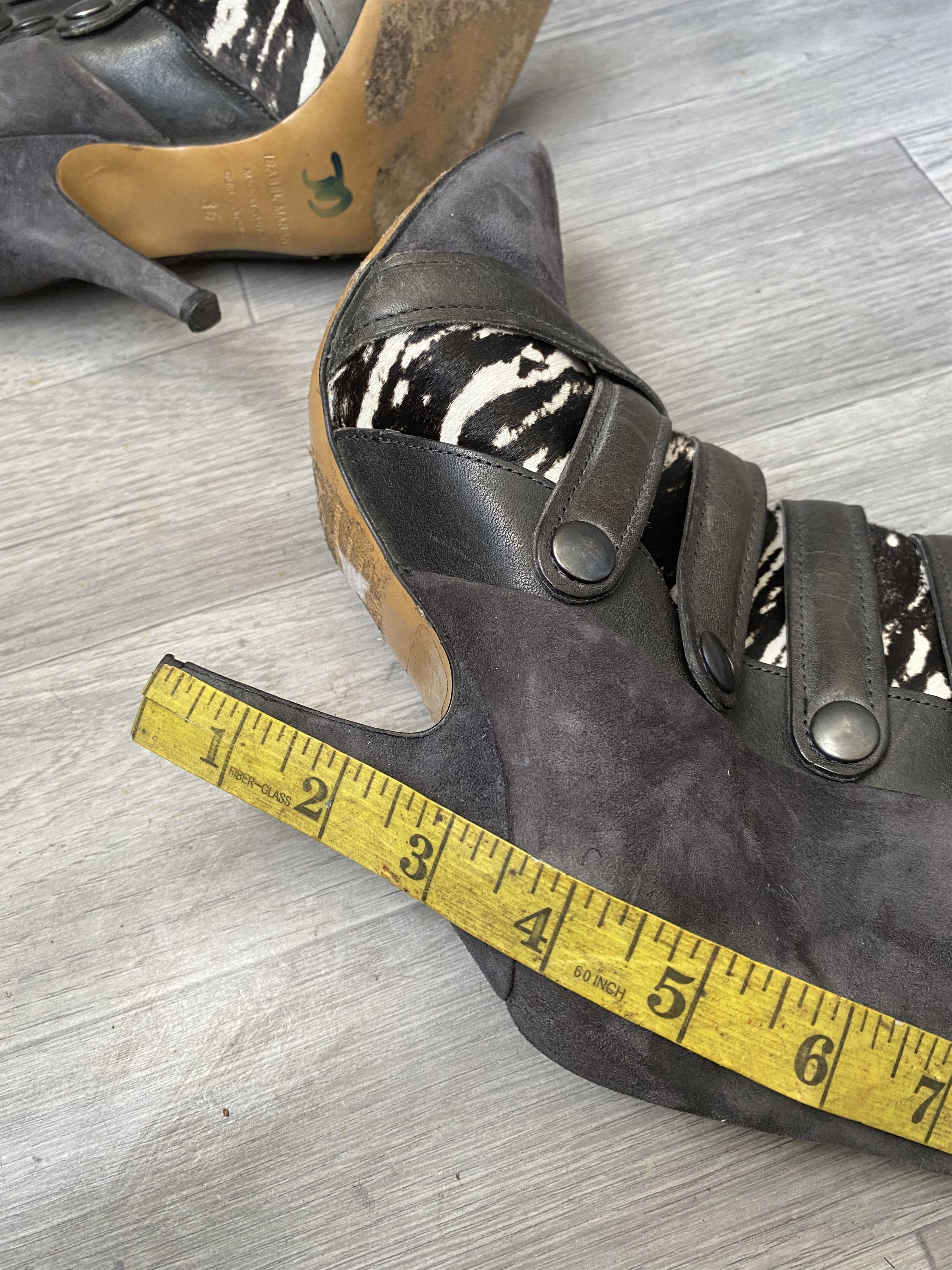 Isabel Marant Isabel marant tacy zebra print heel boots sz 36 Size US 6 / IT 36 - 11 Thumbnail