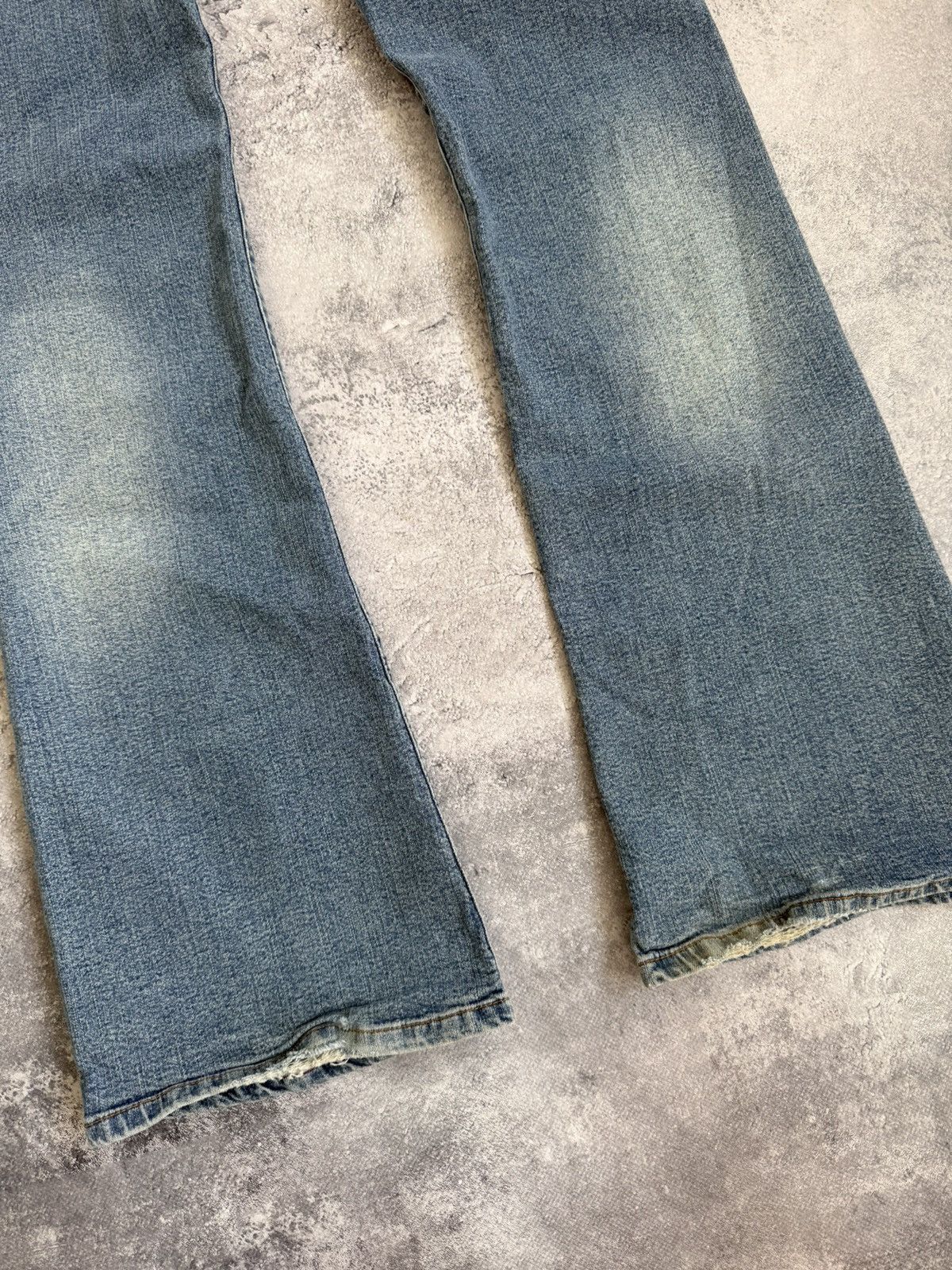 Miss Sixty Miss Sixty Flared Jeans Low Rise Avant Garde Denim Pants Y2K Size 31" - 9 Thumbnail