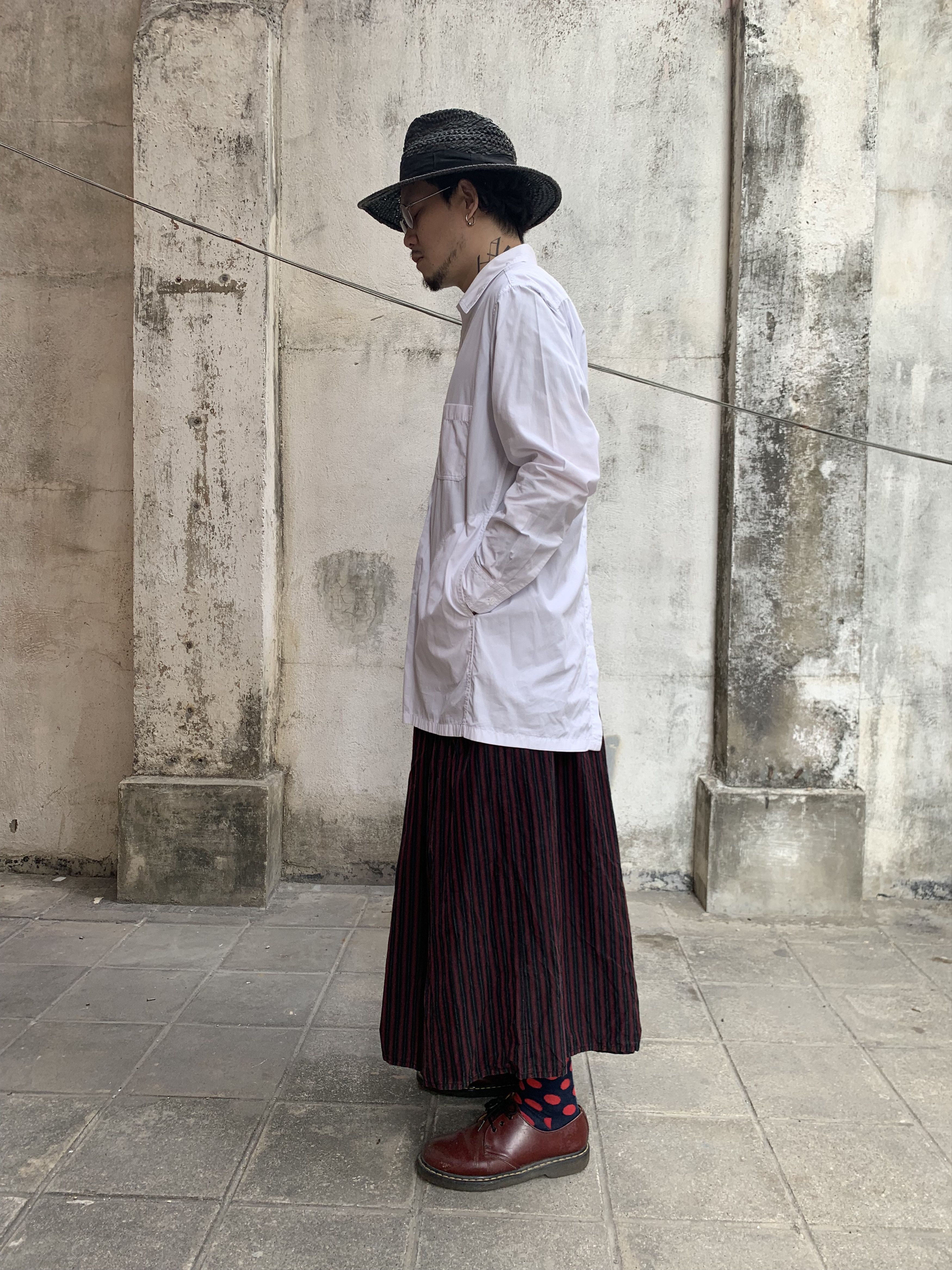 Yohji Yamamoto Yohji Yamamoto Produce Long White Shirt Size US L / EU 52-54 / 3 - 2 Thumbnail