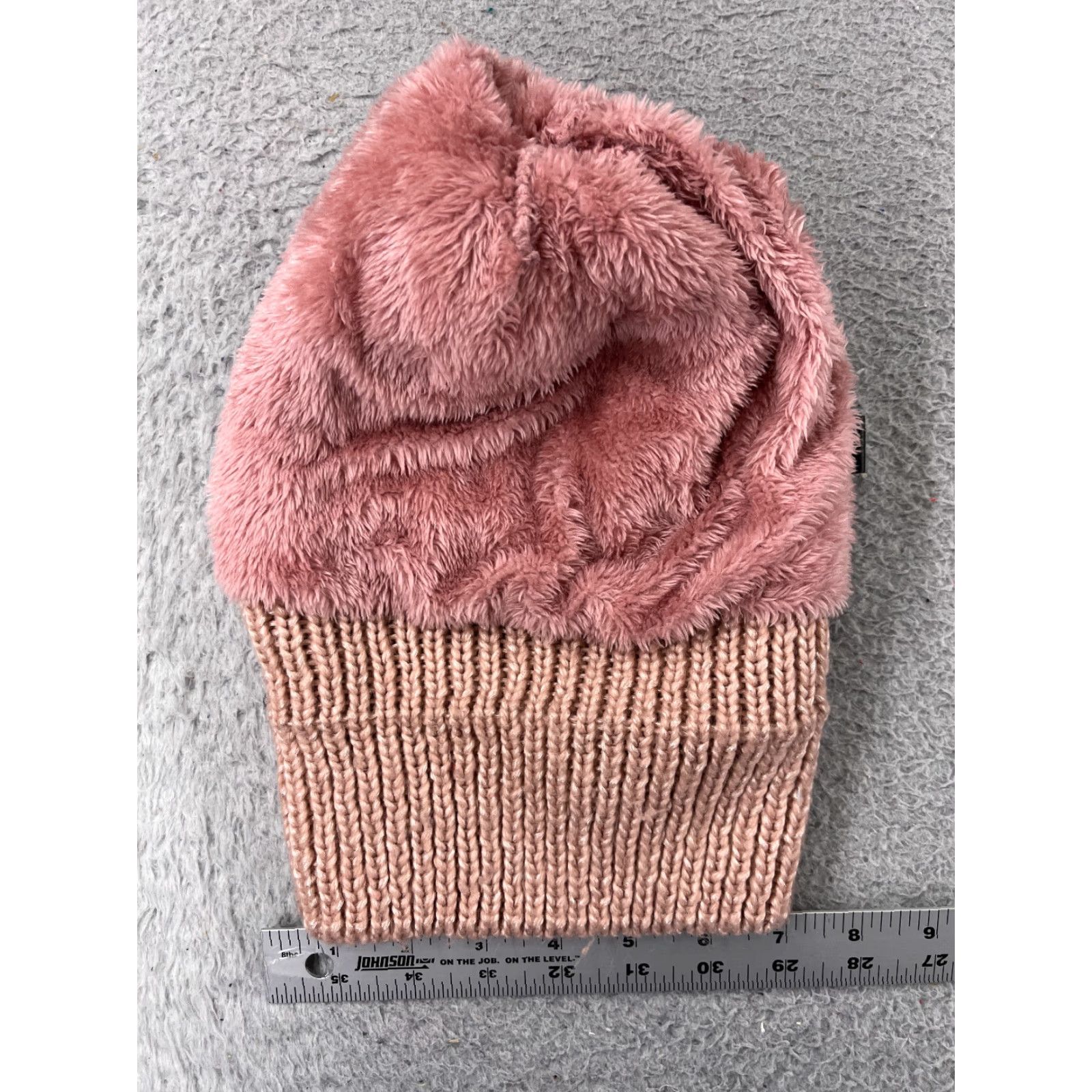 Pinko CG New York Beanie Womens One Size Pink Lined Knit Acrylic Snow Ski Pom Hat/Cap Size ONE SIZE - 4 Thumbnail