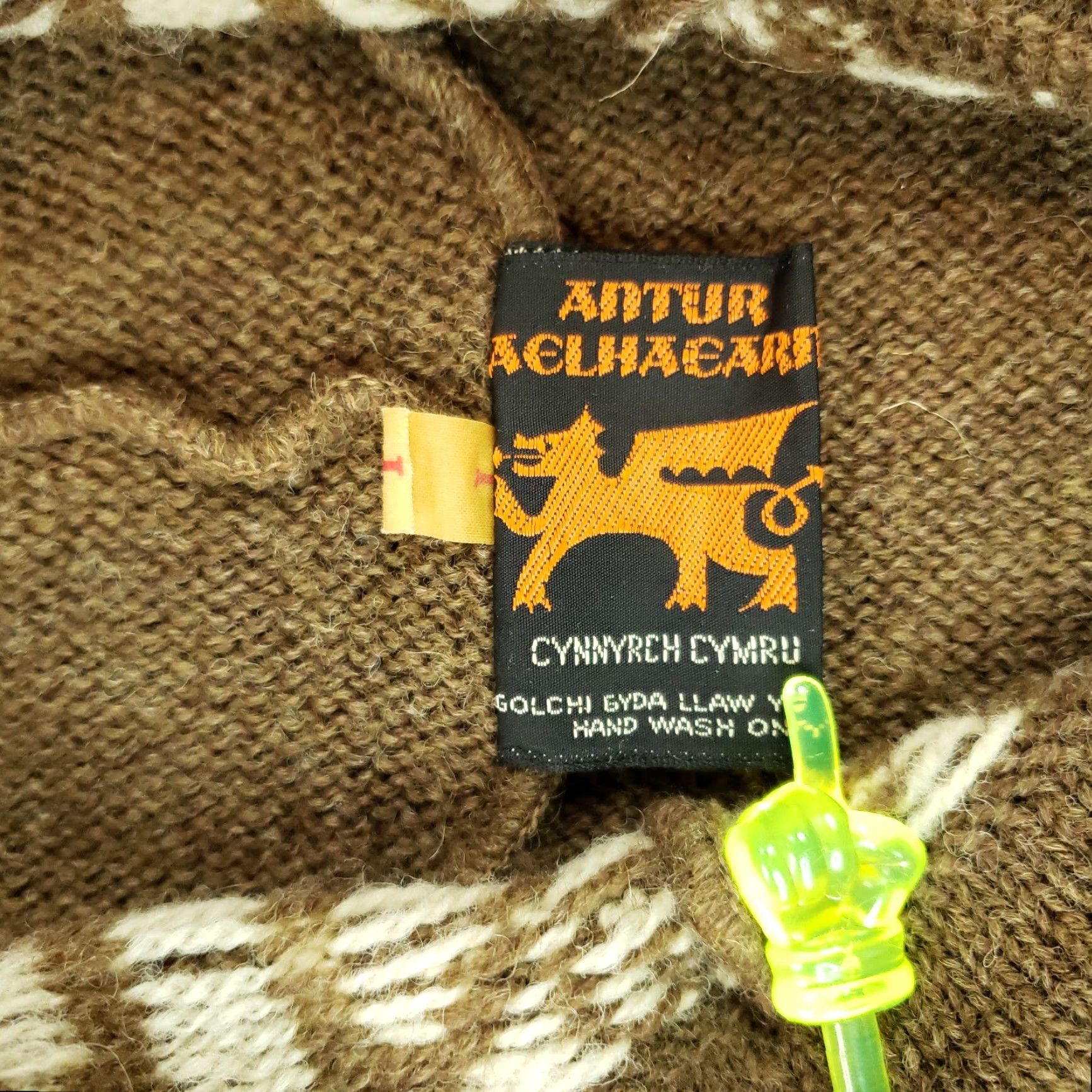 Vintage Antur Aelhaearn Brown Wool Pullover Hoodie Womens Small Long Sleeve Size S / US 4 / IT 40 - 5 Thumbnail