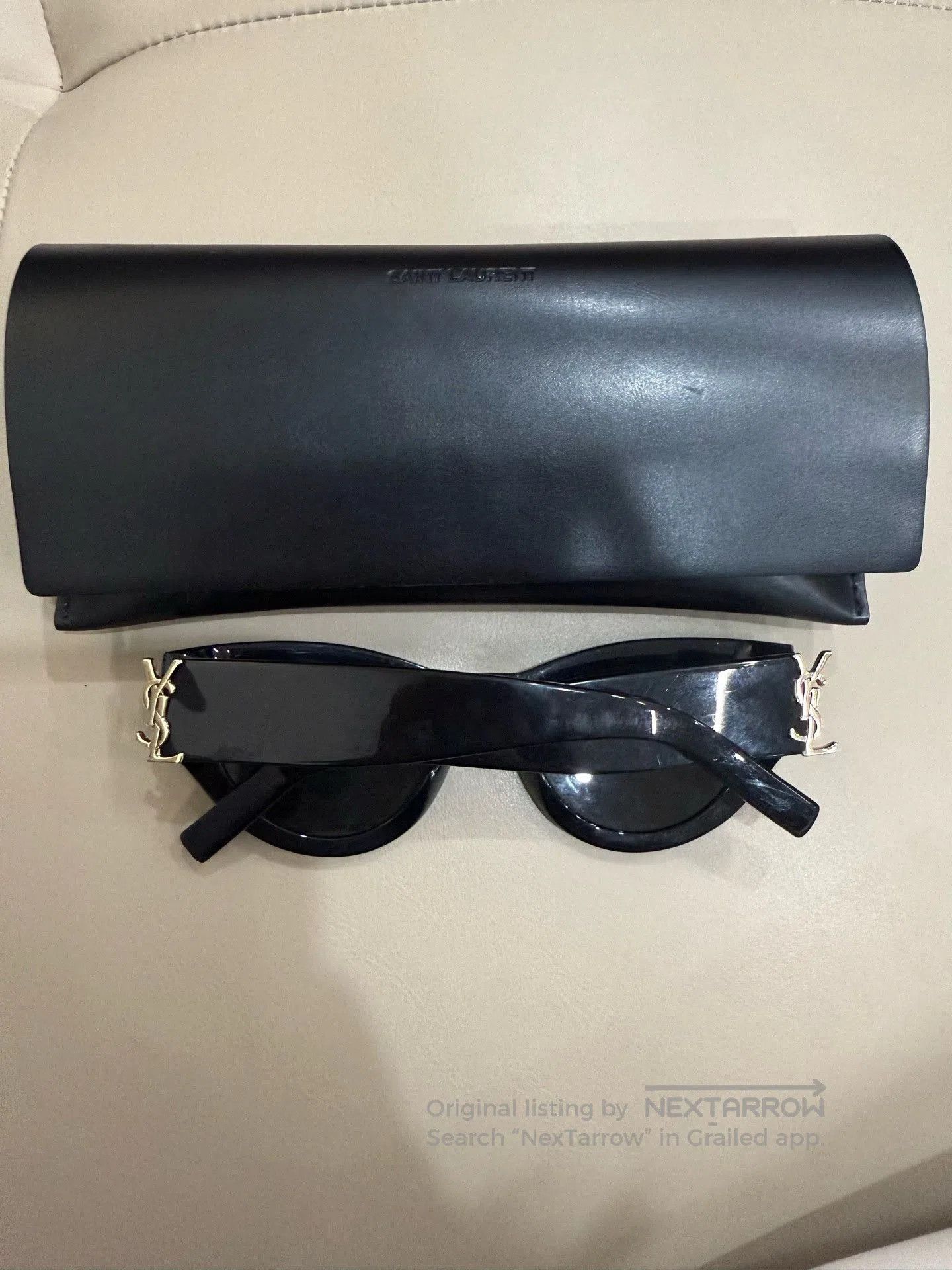 Yves Saint Laurent YSL M94 Black Cat Eye Sunglasses. Size ONE SIZE - 2 Thumbnail