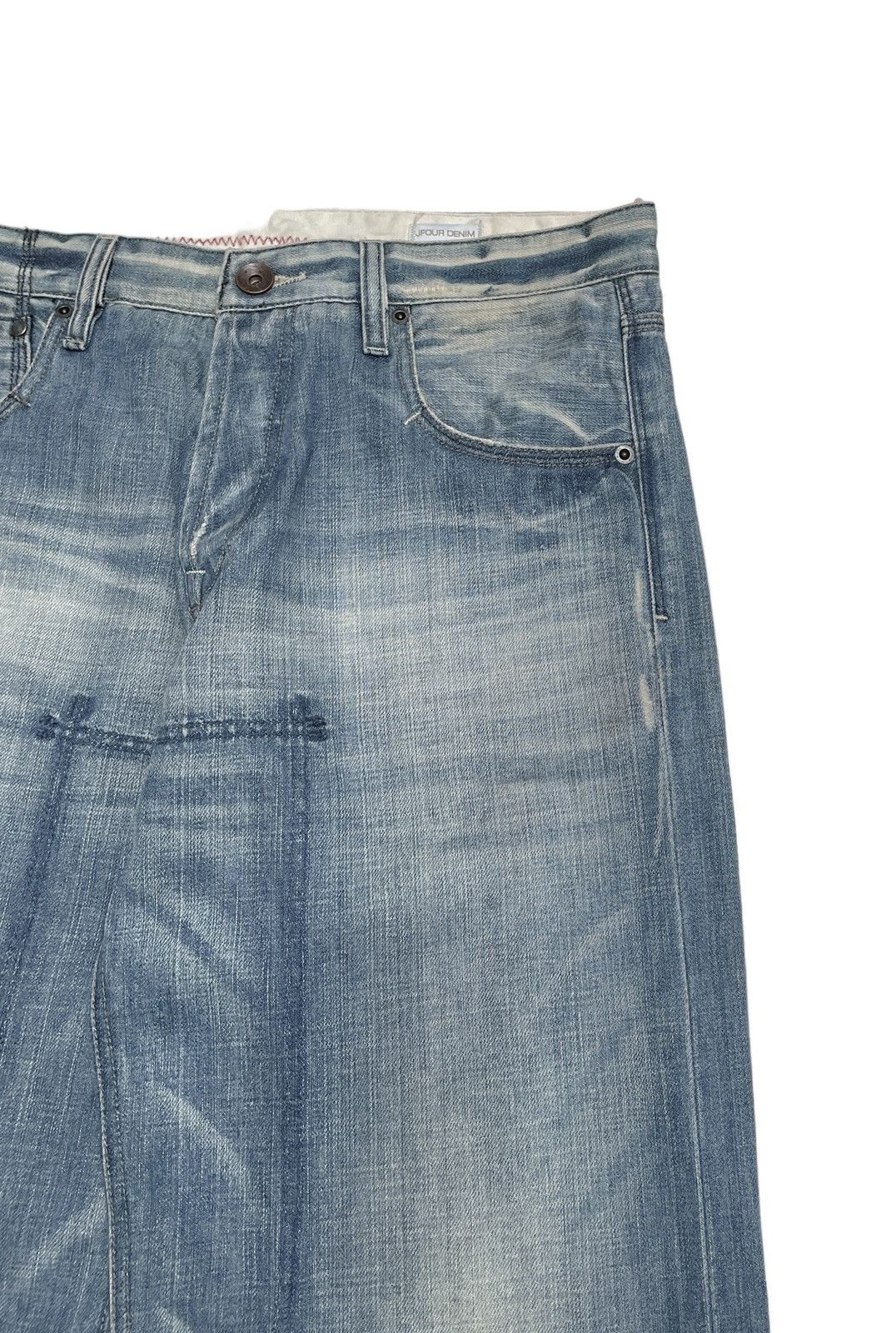 Japanese Brand × Vintage Rare Design Vintage Japanese Brand Jfour Baggy Jeans 2000s Size US 34 / EU 50 - 4 Thumbnail