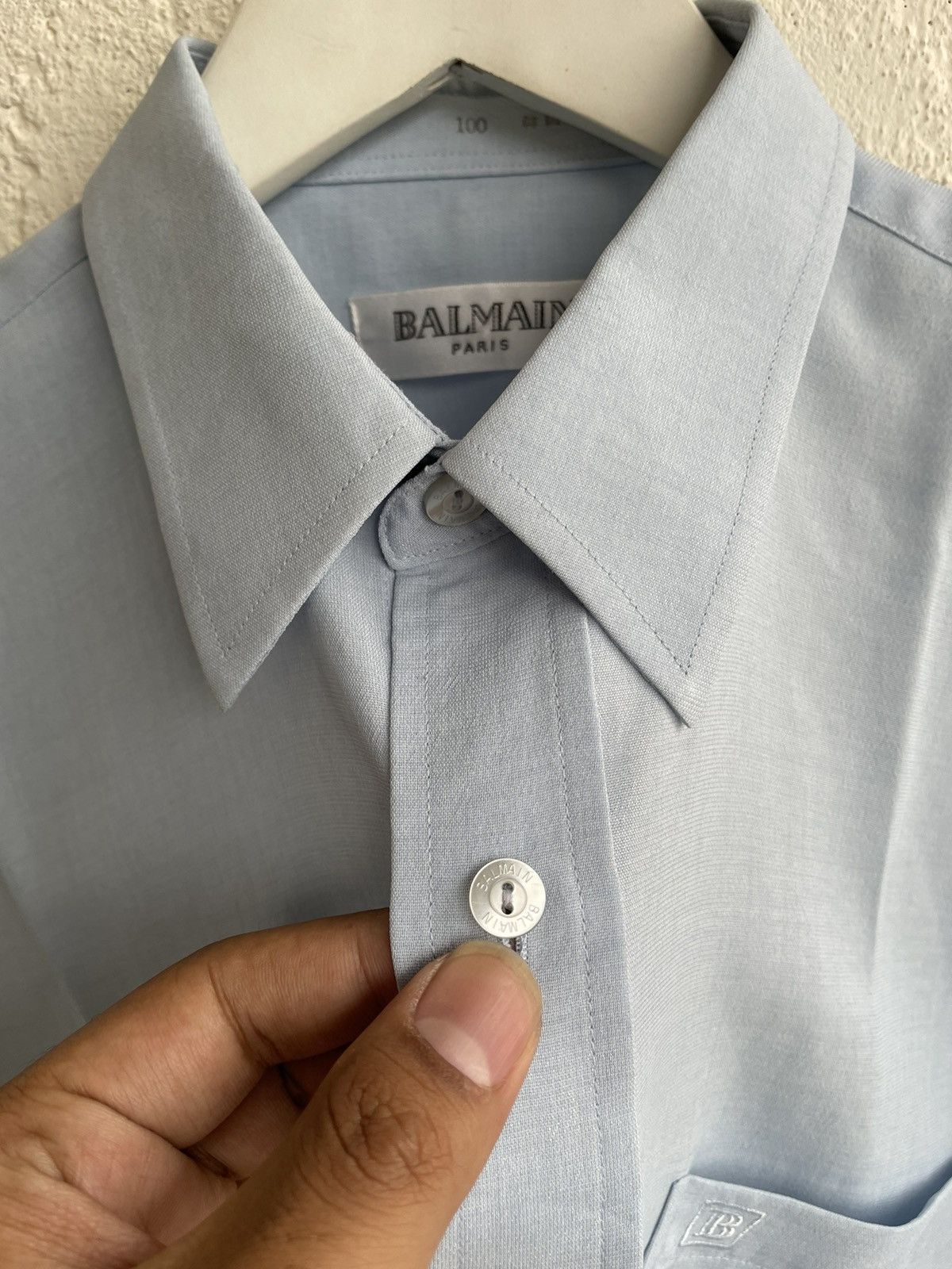 Balmain × Pierre Balmain Pierre Balmain Button Shirt Size US L / EU 52-54 / 3 - 5 Thumbnail