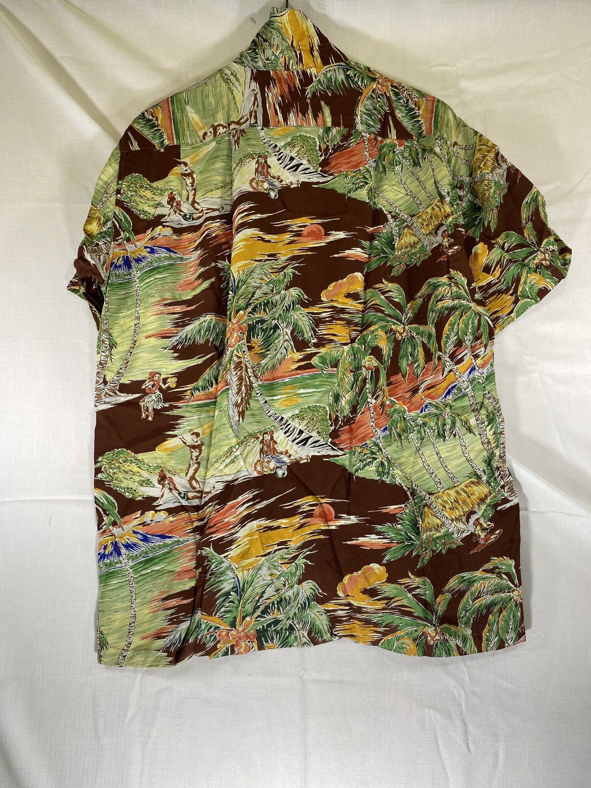 Toyo Enterprises watumulls palm tree rayon short sleevs shirt Size US L / EU 52-54 / 3 - 2 Thumbnail