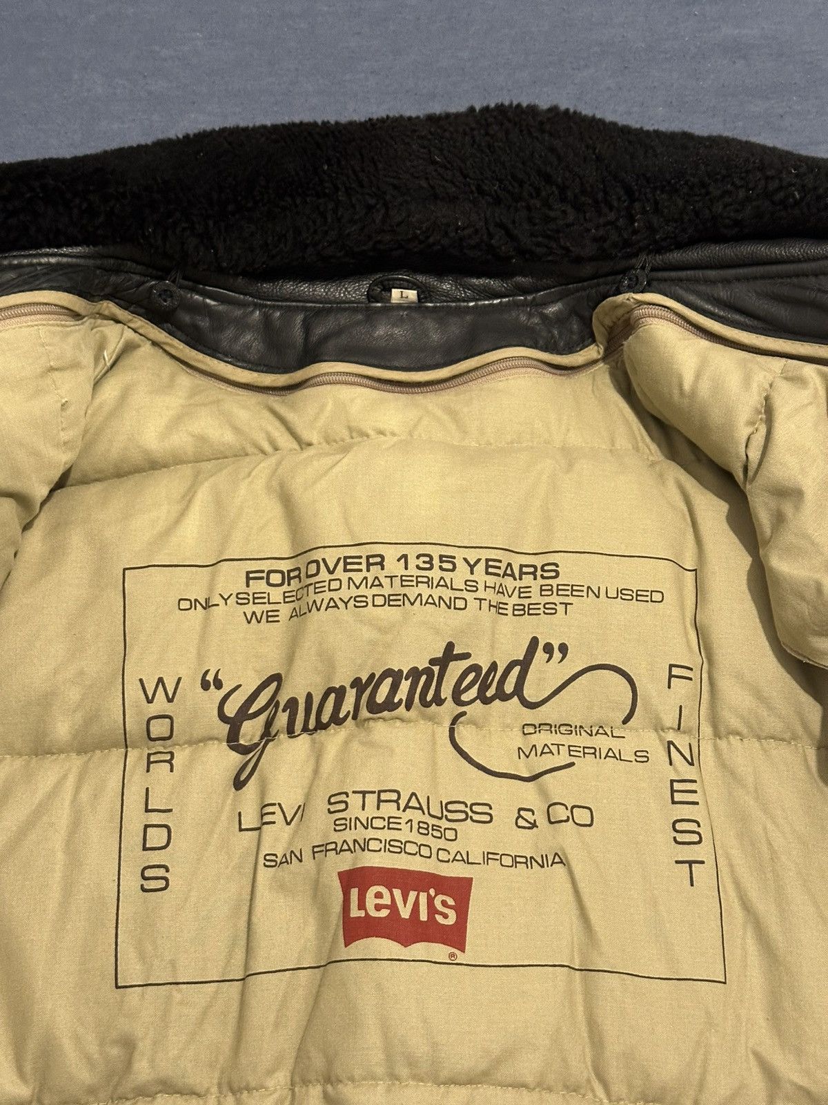 Levi's Vintage Clothing Y2K Levi’s Leather Bomber Aviator Size US L / EU 52-54 / 3 - 5 Thumbnail