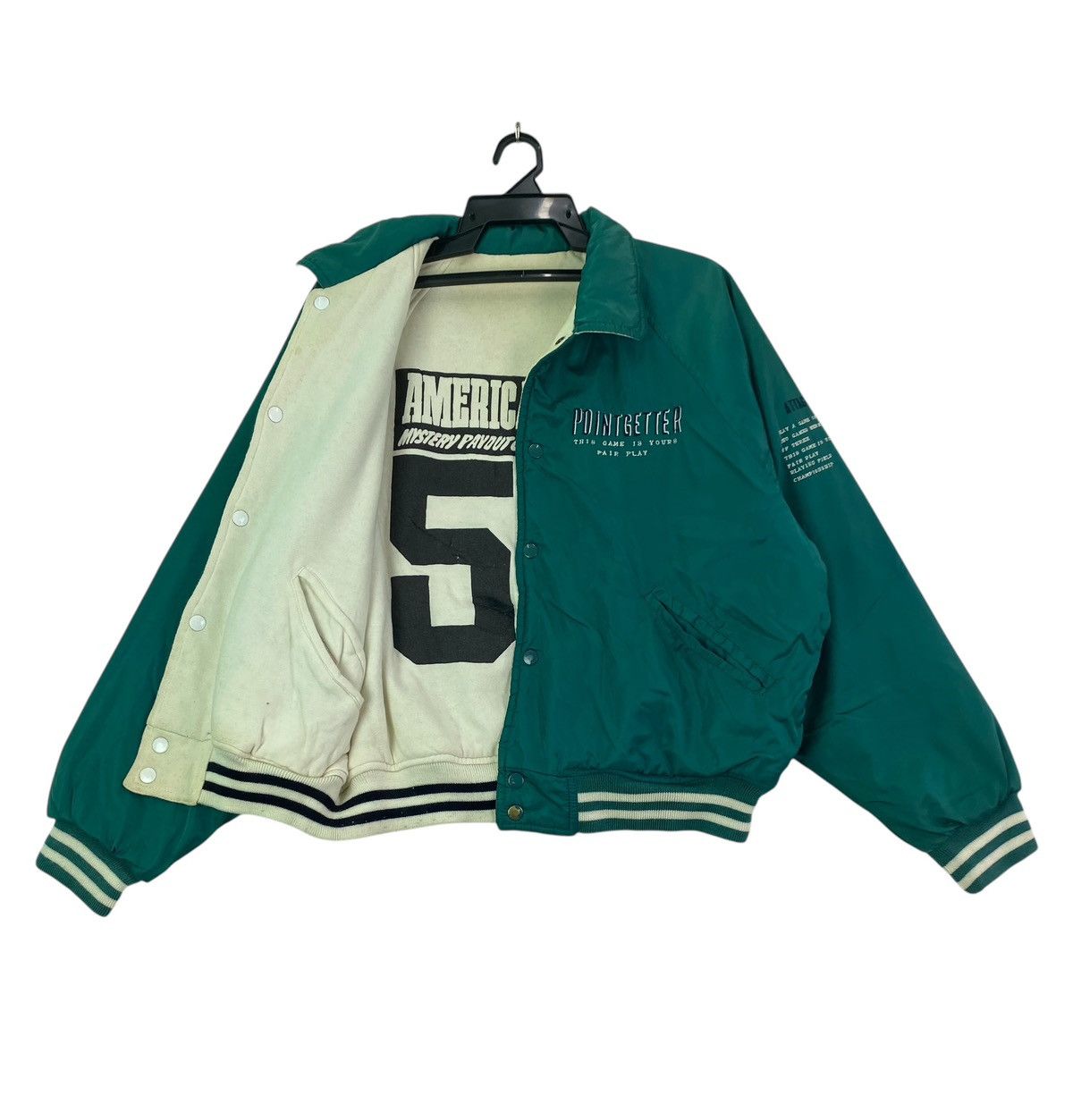 Japanese Brand × Vintage Vtg 90s Virgin Voyage reversible varsity jacket Size US M / EU 48-50 / 2 - 1 Thumbnail