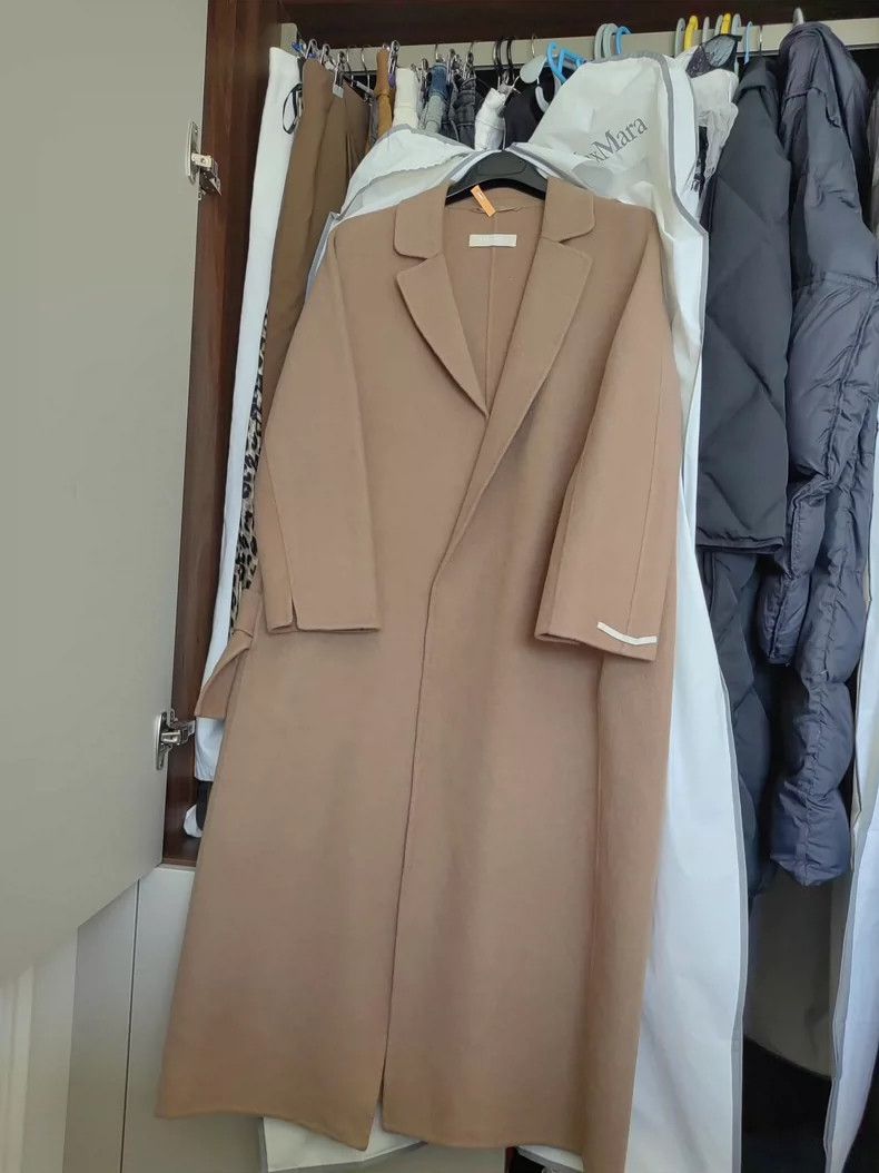 Max Mara Max Mara Camel Long Coat Size L / US 10 / IT 46 - 2 Thumbnail