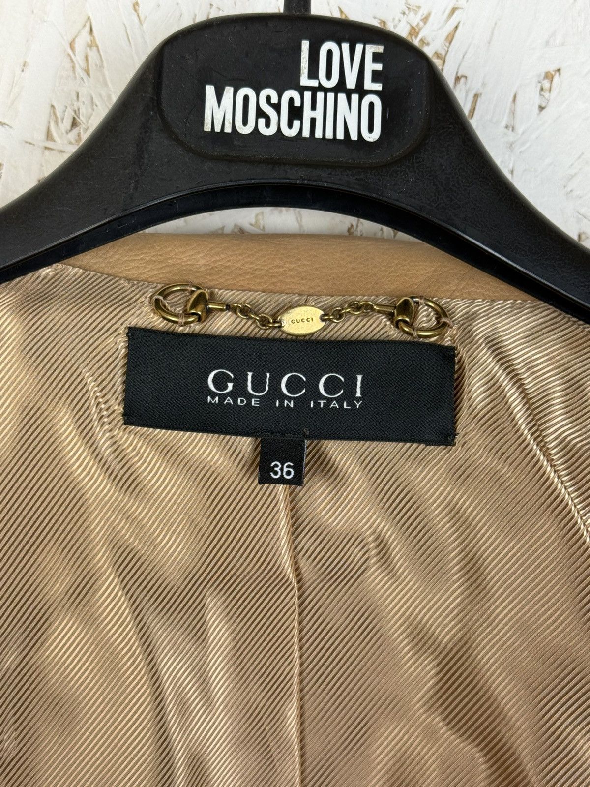 Gucci Gucci SS13 Floral Embroidery Leather Jacket Beige Size 36 Size XS / US 0-2 / IT 36-38 - 13 Thumbnail