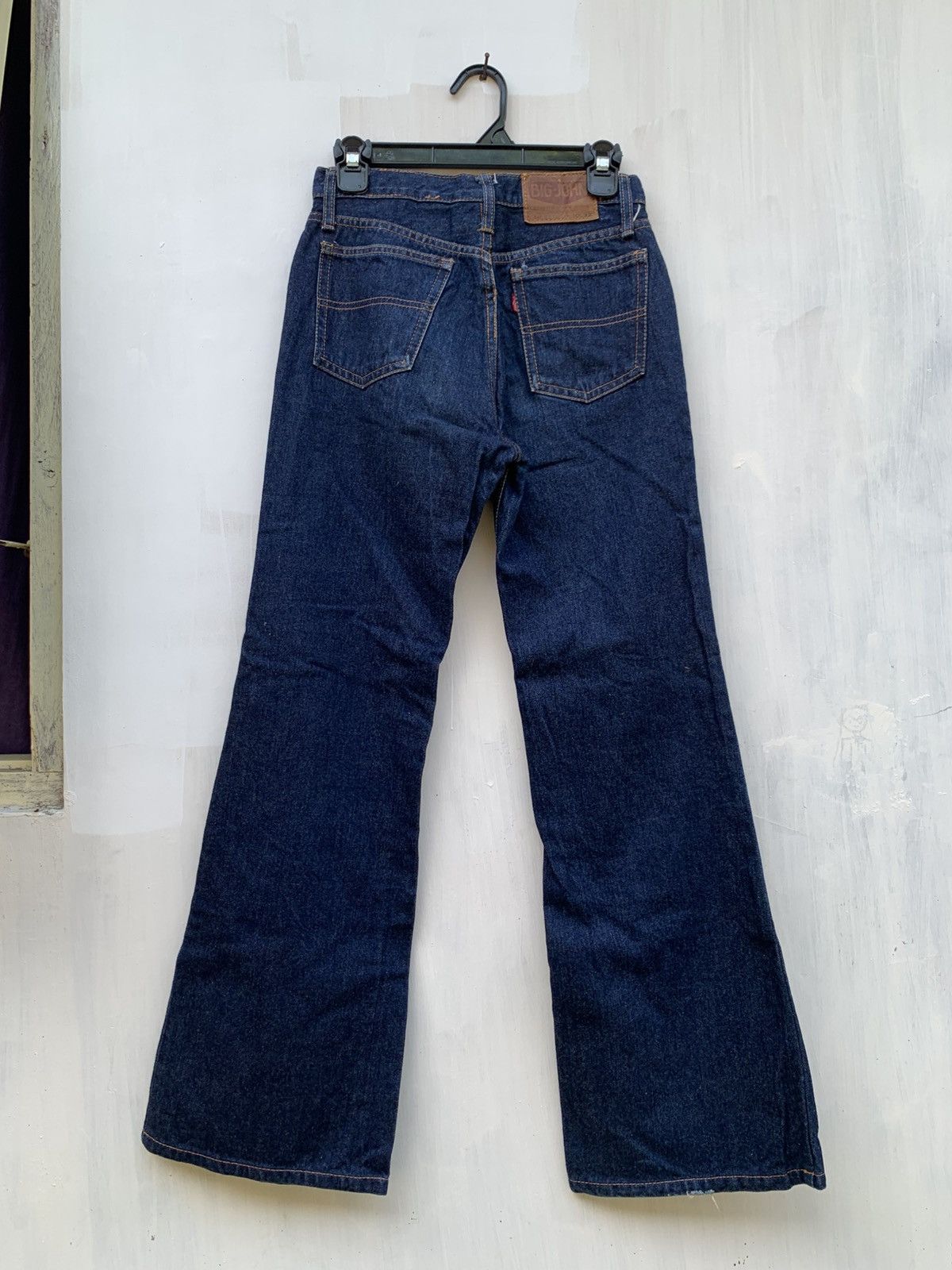 Big John × Japanese Brand × Vintage Vintage big john flared raw denim pant Size US 28 / EU 44 - 4 Thumbnail