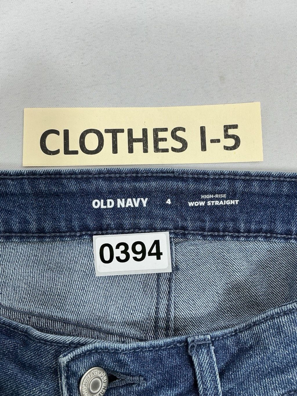 Old Navy Woman's Old Navy Wow Straight Blue Jeans Size 4 Size 27" / US 4 / IT 40 - 3 Thumbnail
