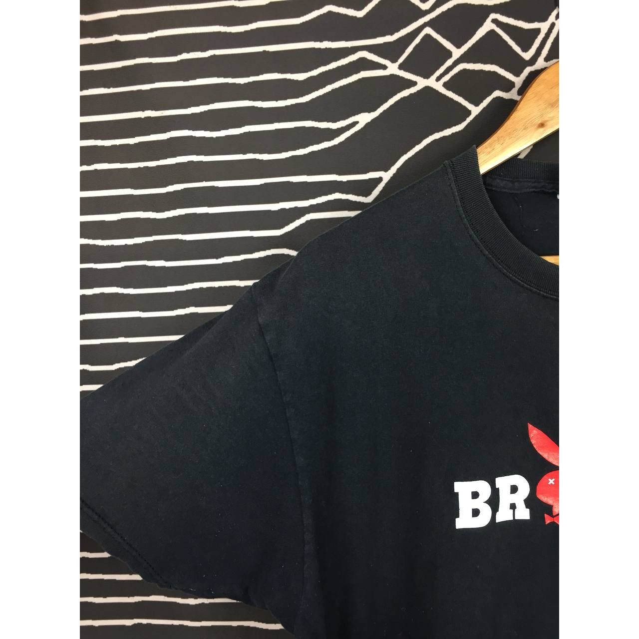 Vintage Vtg Brodie Logo Made In Usa Playboy Bunny Parody Tee Size US L / EU 52-54 / 3 - 5 Thumbnail