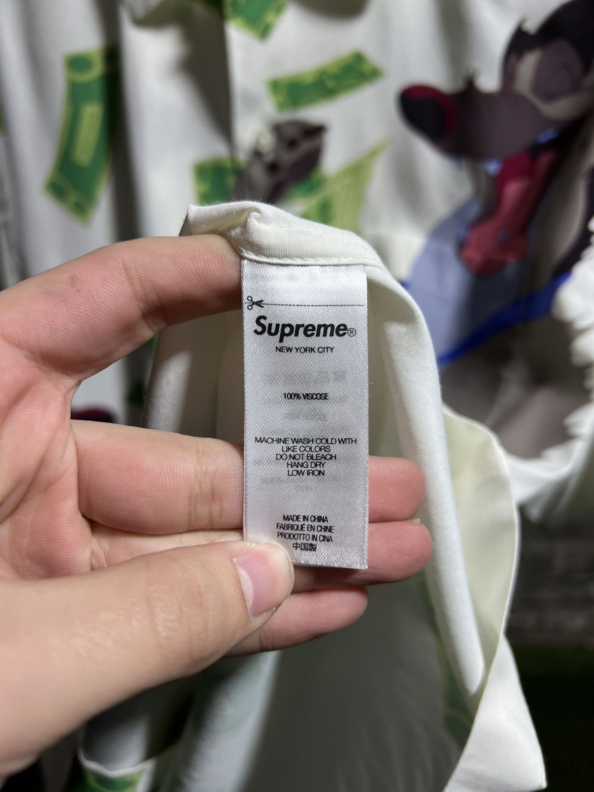 Supreme Supreme All Dogs Go To Heaven Button Up White Sz. M Size US M / EU 48-50 / 2 - 4 Thumbnail