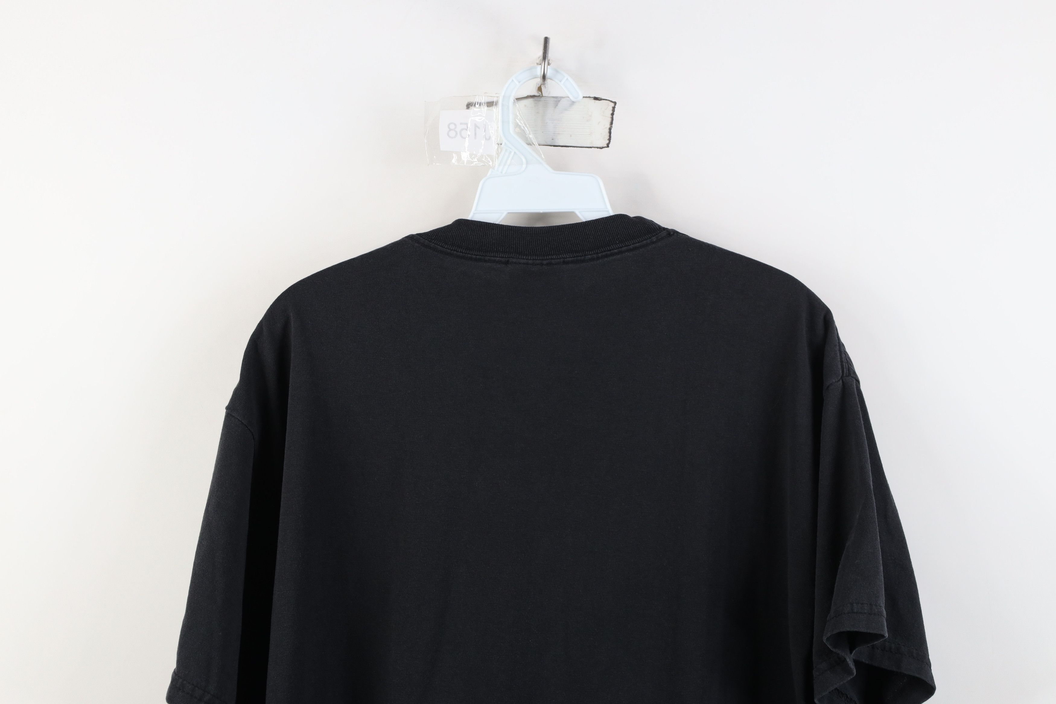 Hanes Vintage 90s Y2K Hanes Heavyweight Short Sleeve T-Shirt Black Size US L / EU 52-54 / 3 - 9 Thumbnail