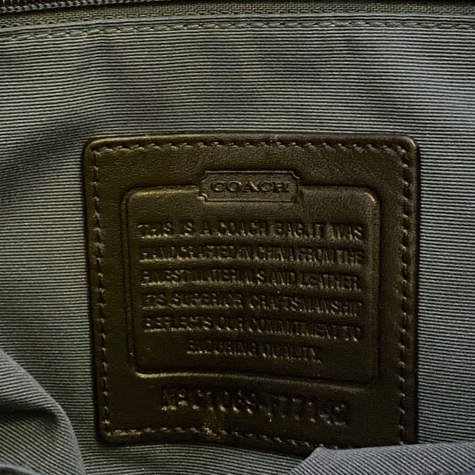 Coach Monogram Tote Bag Extra Large Canvas Leather