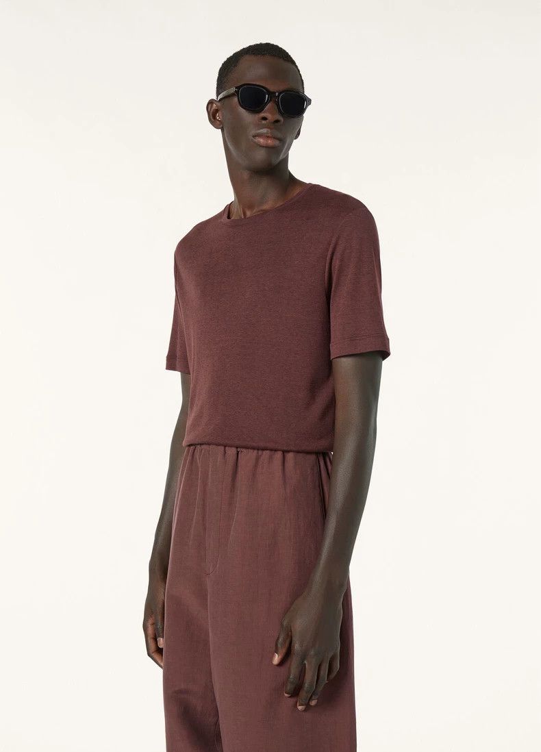 Loro Piana LORO PIANA Knitted round neck short sleeves Size S / US 4 / IT 40 - 1 Thumbnail