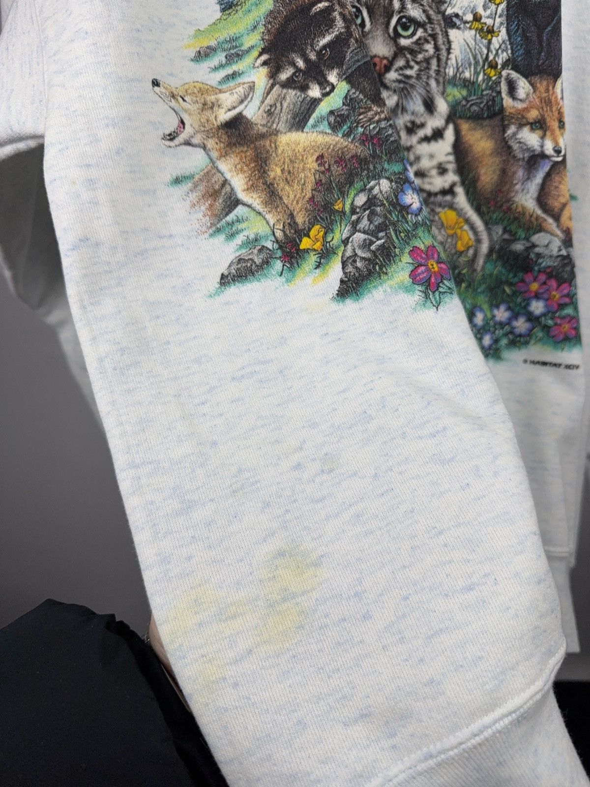 Habitat Vintage Retro 1994 USA Wildlife Animal Graphic Sweatshirt Size US L / EU 52-54 / 3 - 5 Thumbnail