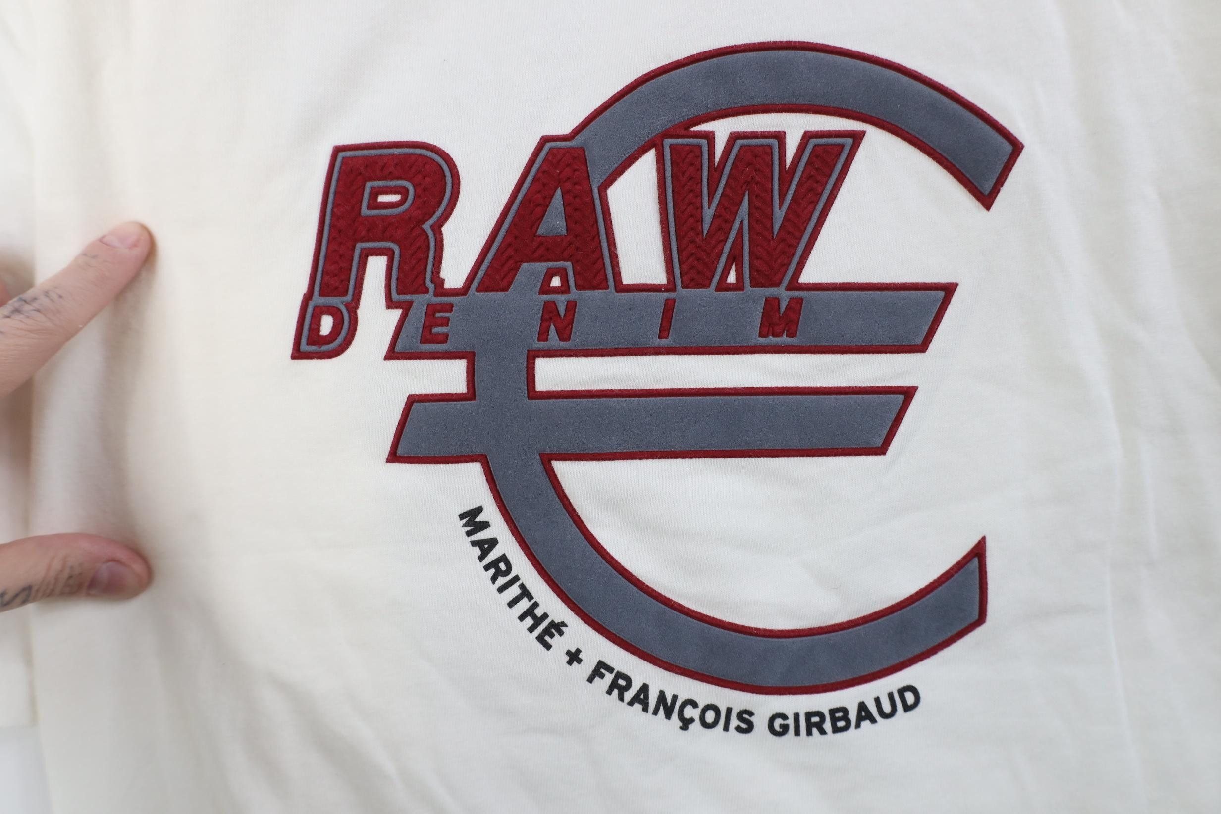 Marithe + Francois Girbaud Deadstock Vintage 90s Marithe Francois Girbaud Raw T-Shirt Size US XXL / EU 58 / 5 - 4 Thumbnail