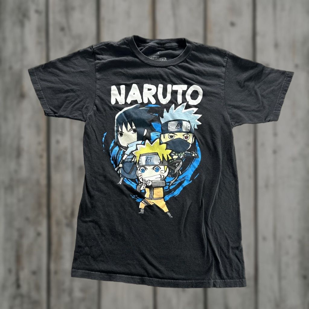 Ripple Junction Shippuden Naruto Shirt Mens Small Black Anime Graphic Tee Sasuke Kakashi Size US S / EU 44-46 / 1 - 1 Thumbnail
