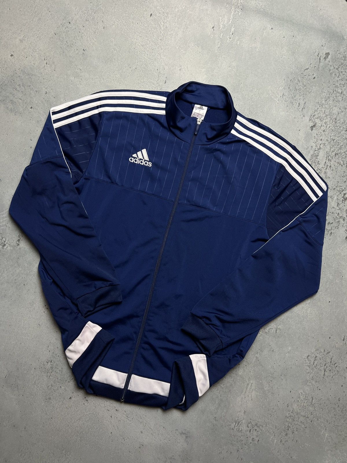 Adidas Vintage y2k Adidas Stripes Olympic Track Jacket Hype 90s 00s Size US XL / EU 56 / 4 - 2 Thumbnail
