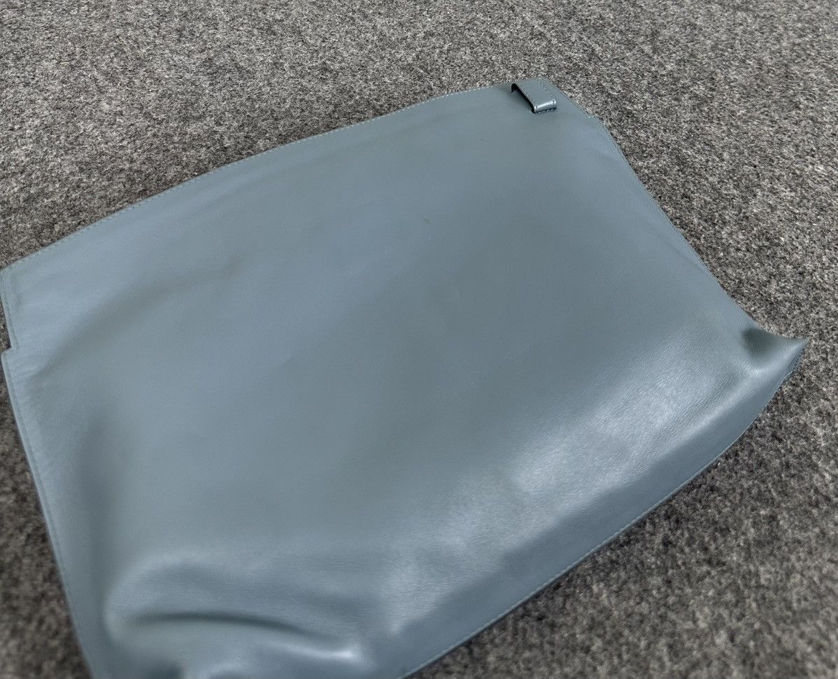 Loewe Loewe - T Pouch Leather Clutch Bag - Blue Size ONE SIZE - 7 Thumbnail