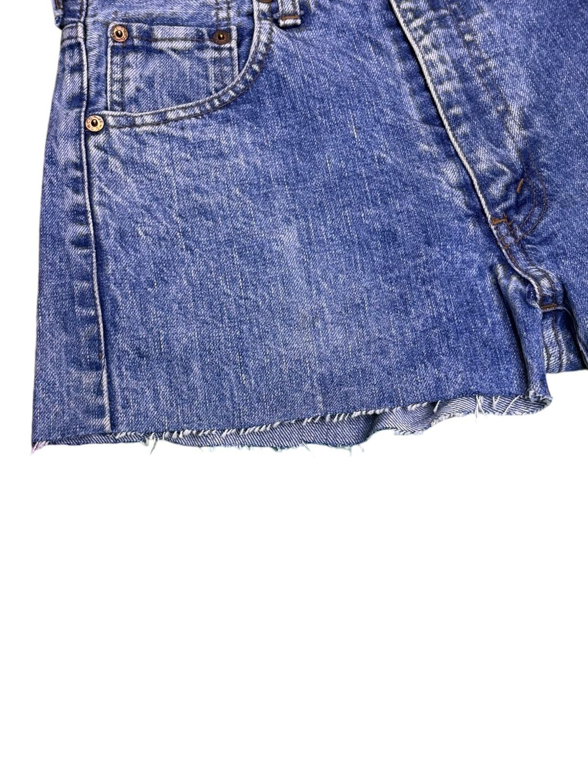 Levi's Vintage 90s Levis 502xx Big E Selvedge Jean Shorts Size 28" / US 6 / IT 42 - 8 Thumbnail