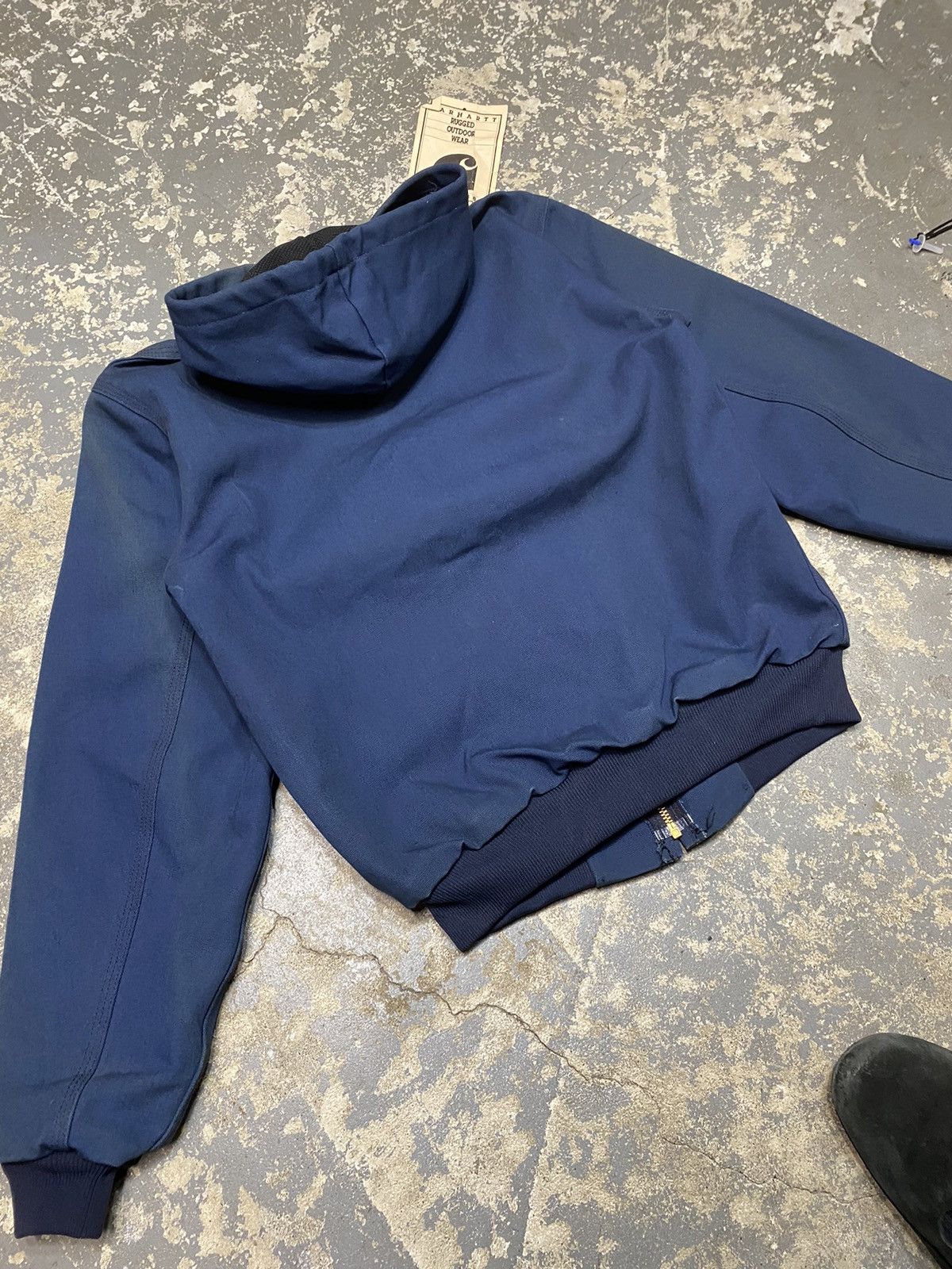 Carhartt × Vintage Vintage Carhartt Blue Hooded Active Jacket JR102 New Size US S / EU 44-46 / 1 - 18 Thumbnail