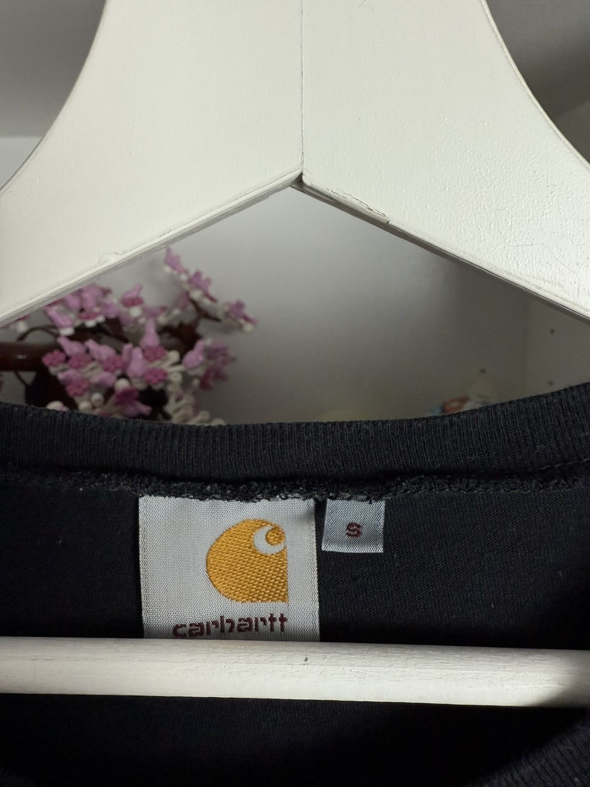 Carhartt × Vintage Vintage Carhartt big logo black t-shirt S skate streetwear Size S / US 4 / IT 40 - 4 Thumbnail