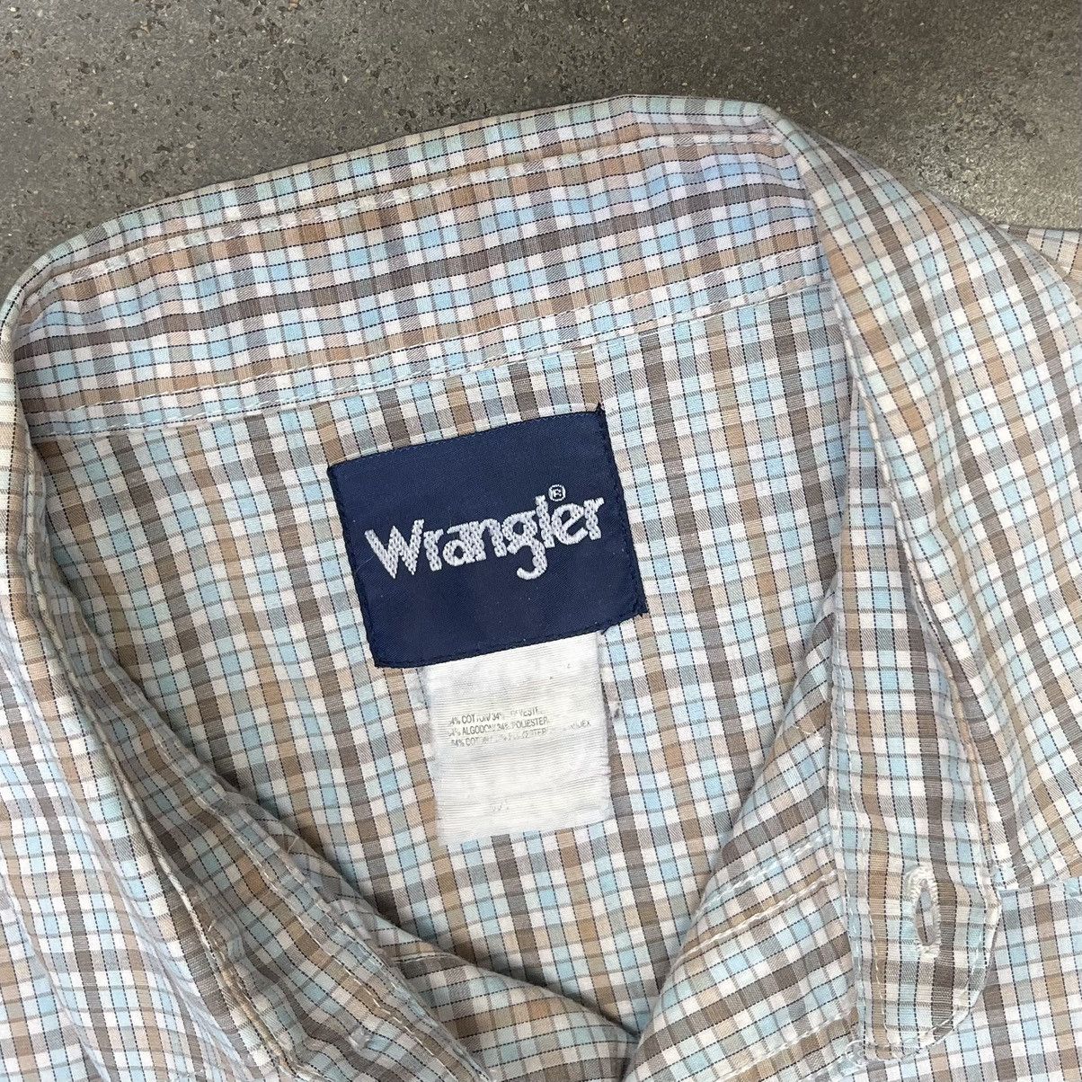 Wrangler VTG 90s Wrangler Brushpopper Check Pearl Snap Western Shirt Size US M / EU 48-50 / 2 - 4 Thumbnail
