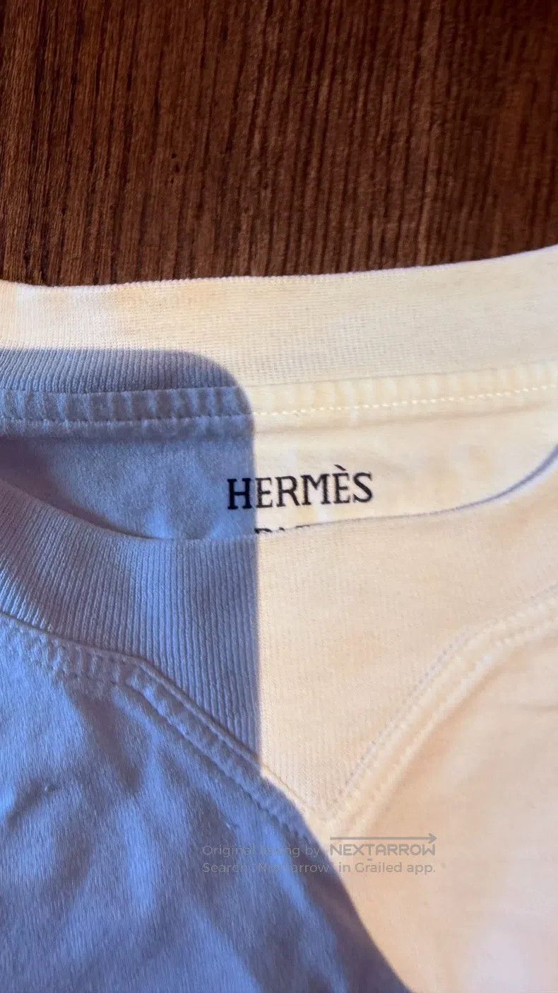 Hermes Hermes White Short Sleeve Size XS / US 0-2 / IT 36-38 - 2 Thumbnail