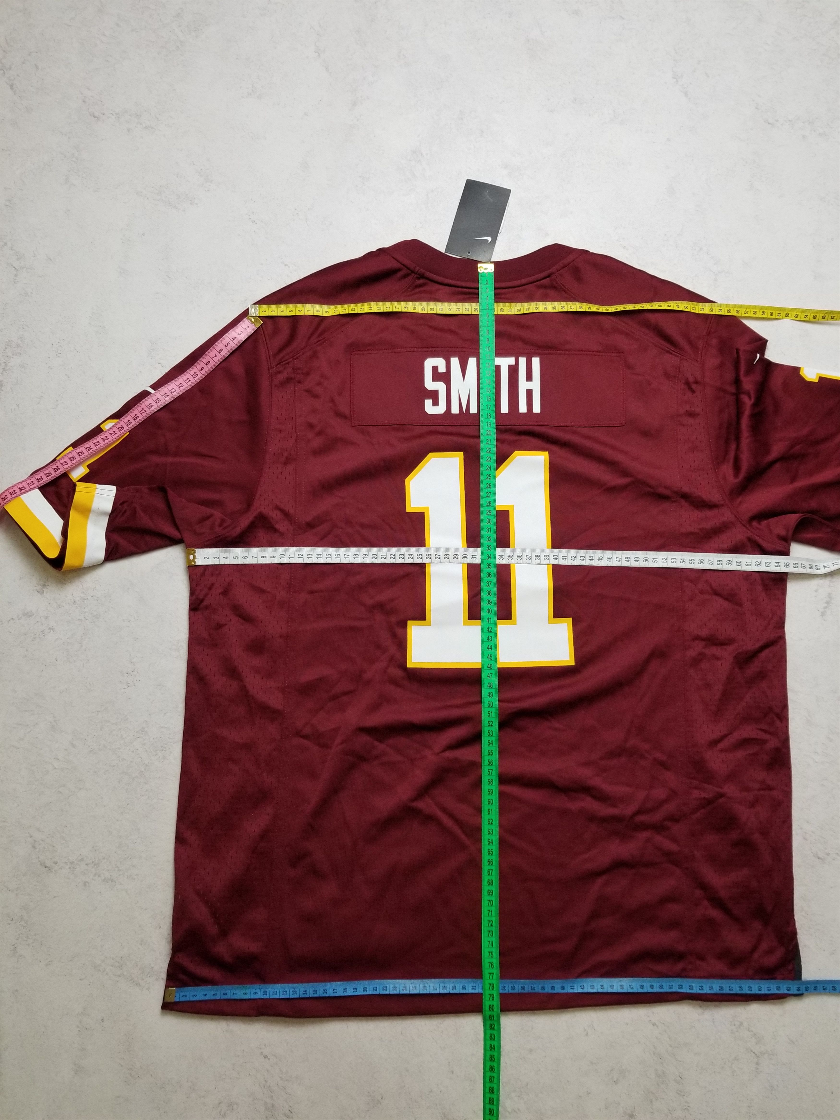 Nike Nike Washington Redskins Alex Smith #11 Burgundy NFL Jersey Size US XL / EU 56 / 4 - 3 Thumbnail