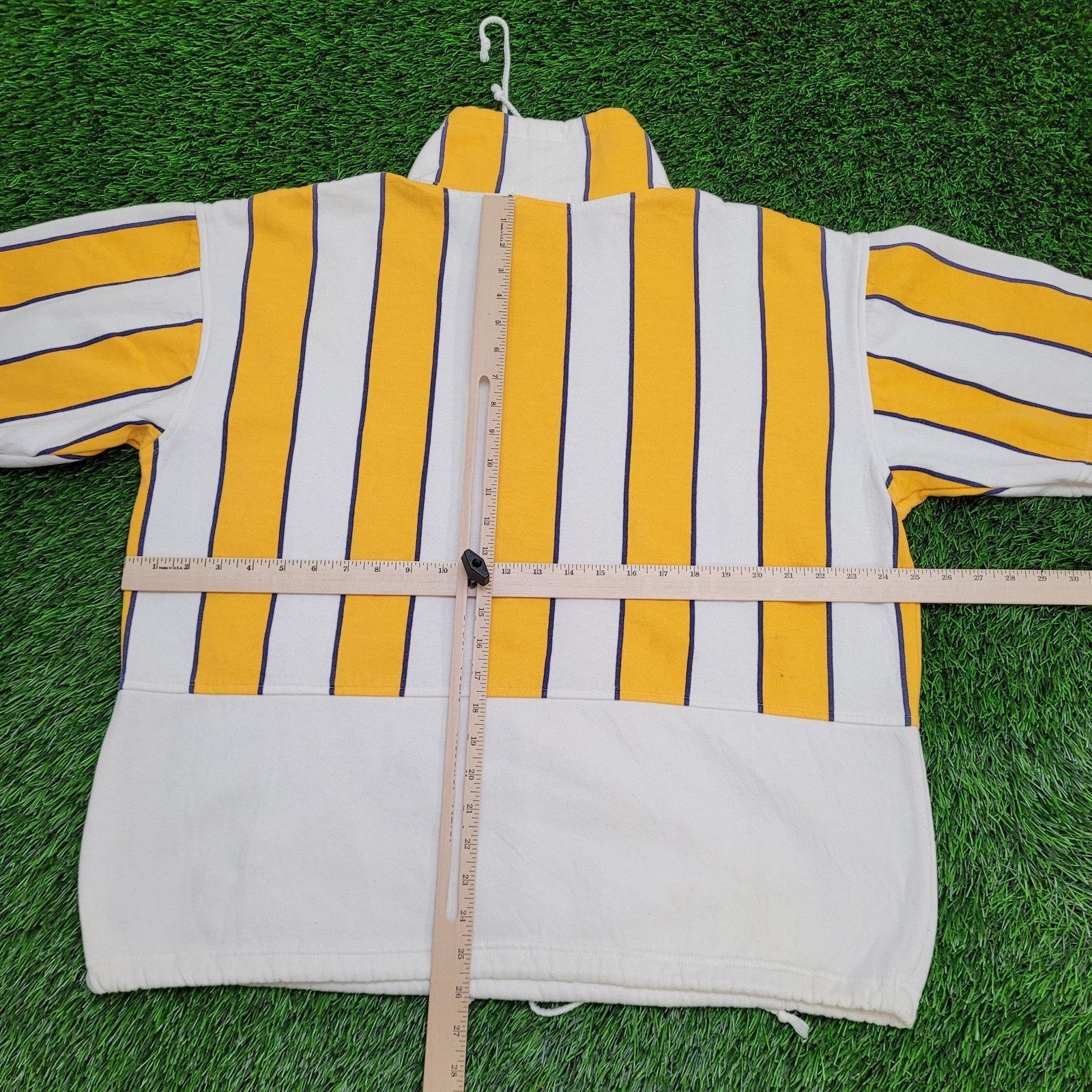 Other Hippie MOD Striped Sweatshirt Womens Large 25x26 Baggy Boxy Size L / US 10 / IT 46 - 3 Thumbnail