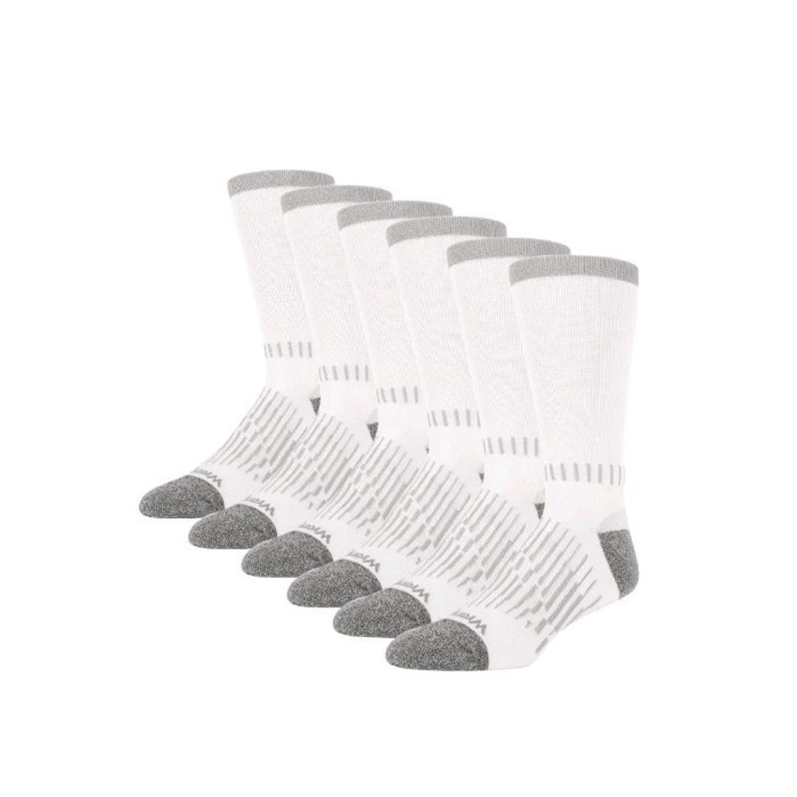Wrangler Wrangler 6 Pair Mens Work Socks Sz 6-12 Reinforced Toe White Size ONE SIZE - 2 Thumbnail