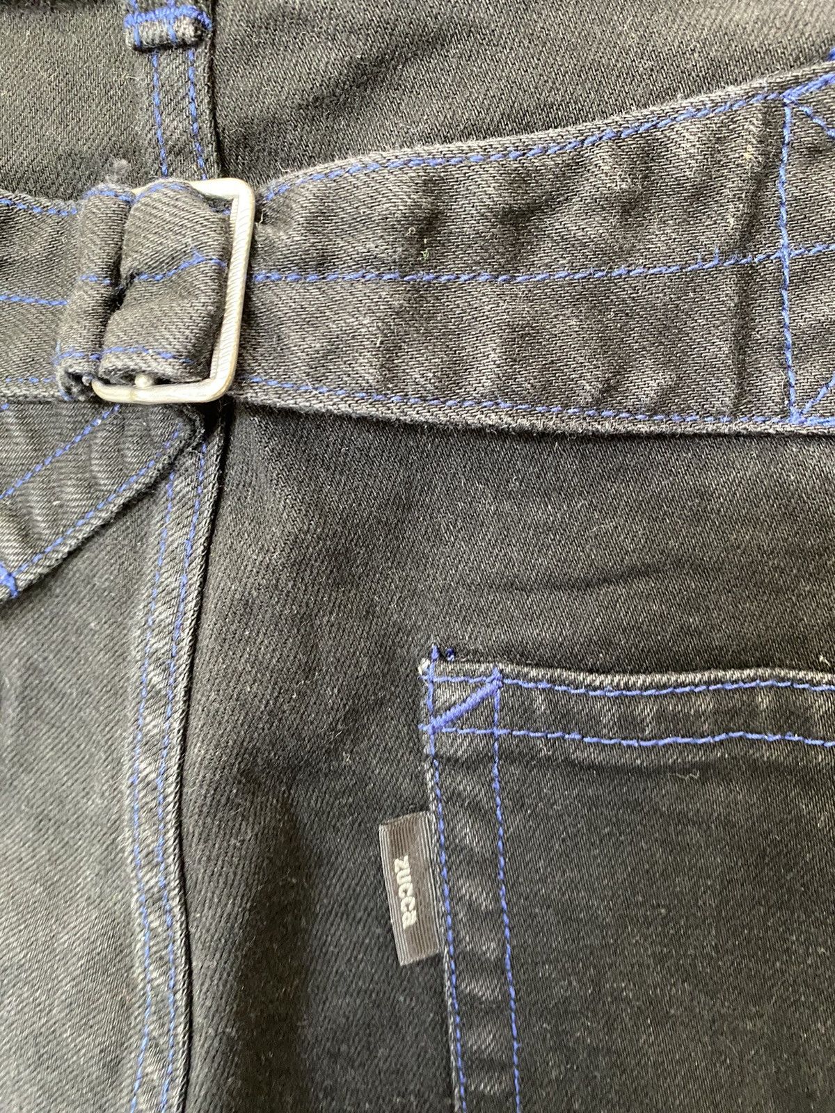 CABANE de ZUCCa × Issey Miyake × Japanese Brand Zucca by Issey Miyake Bucket Back blue stitch drop crotch Size US 28 / EU 44 - 11 Thumbnail